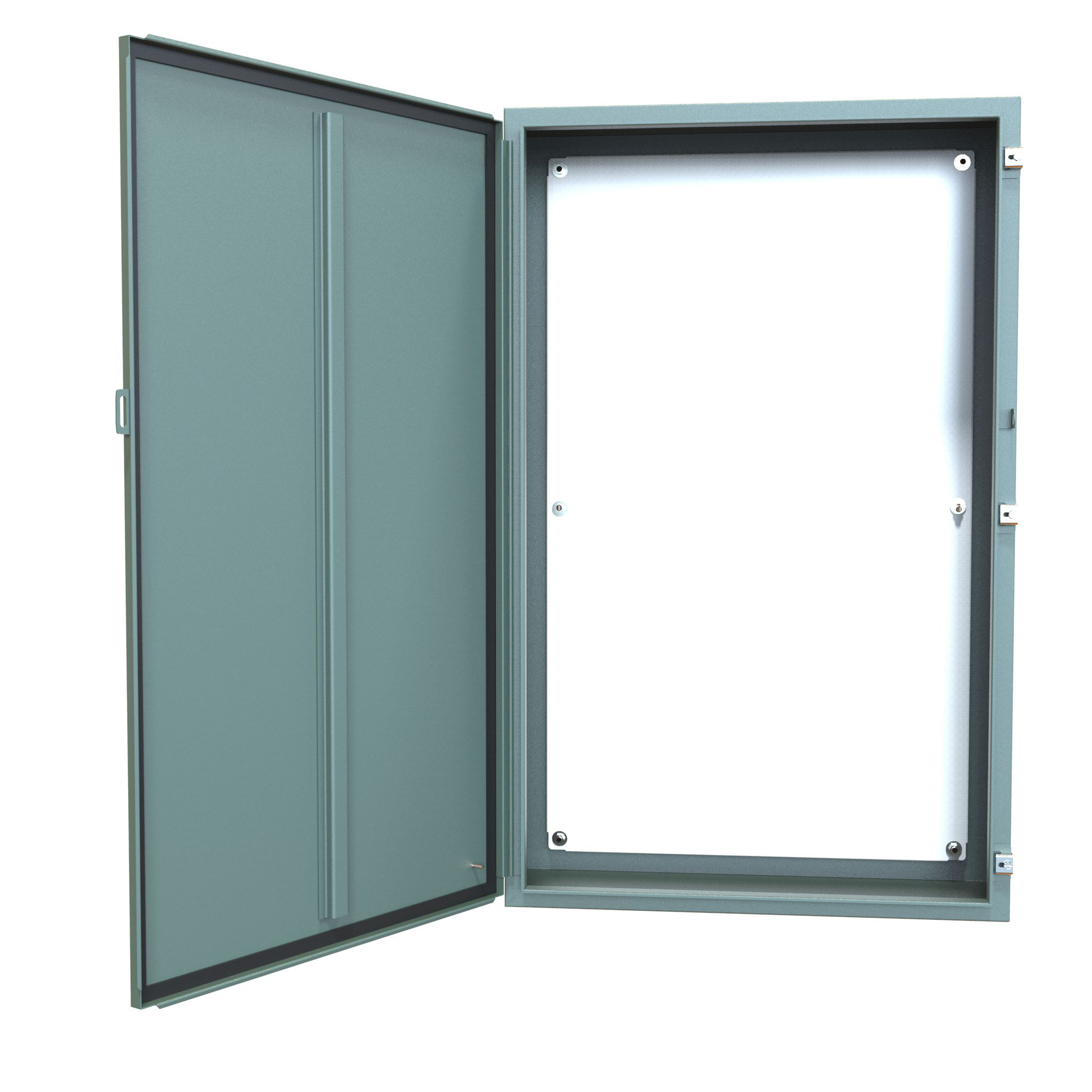 1418R10 — N12 Wallmount Encl w/panel - 48 x 30 x 10 - Steel/Gray