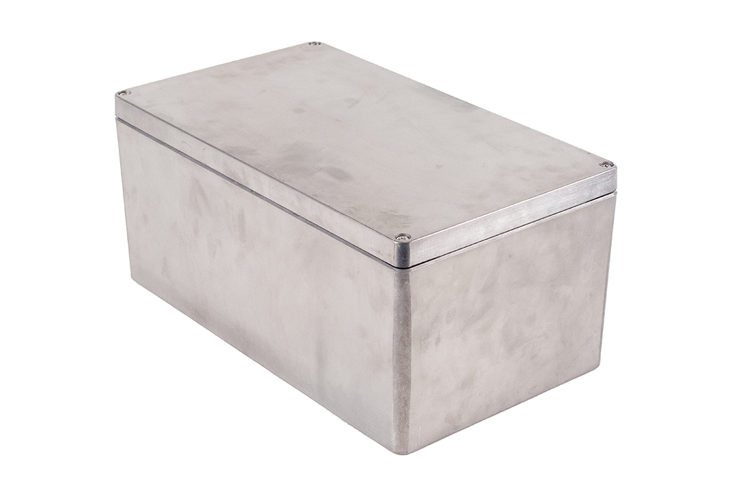 1590Z250 natural 400 x 230 x 180 mm deep diecast aluminum enclosure