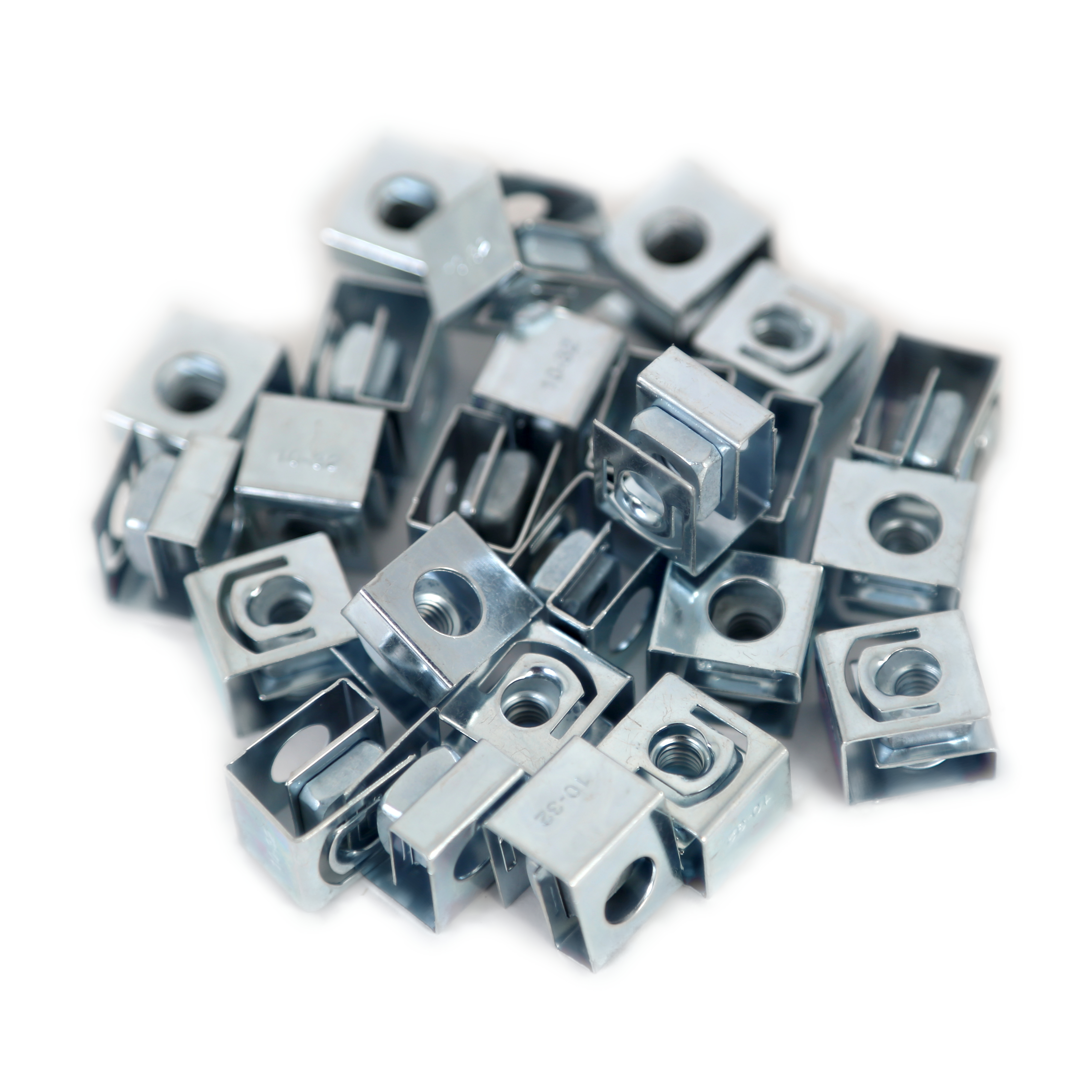 1421NP25 — 25PK 10-32 clip nut packaged in reusable jar.