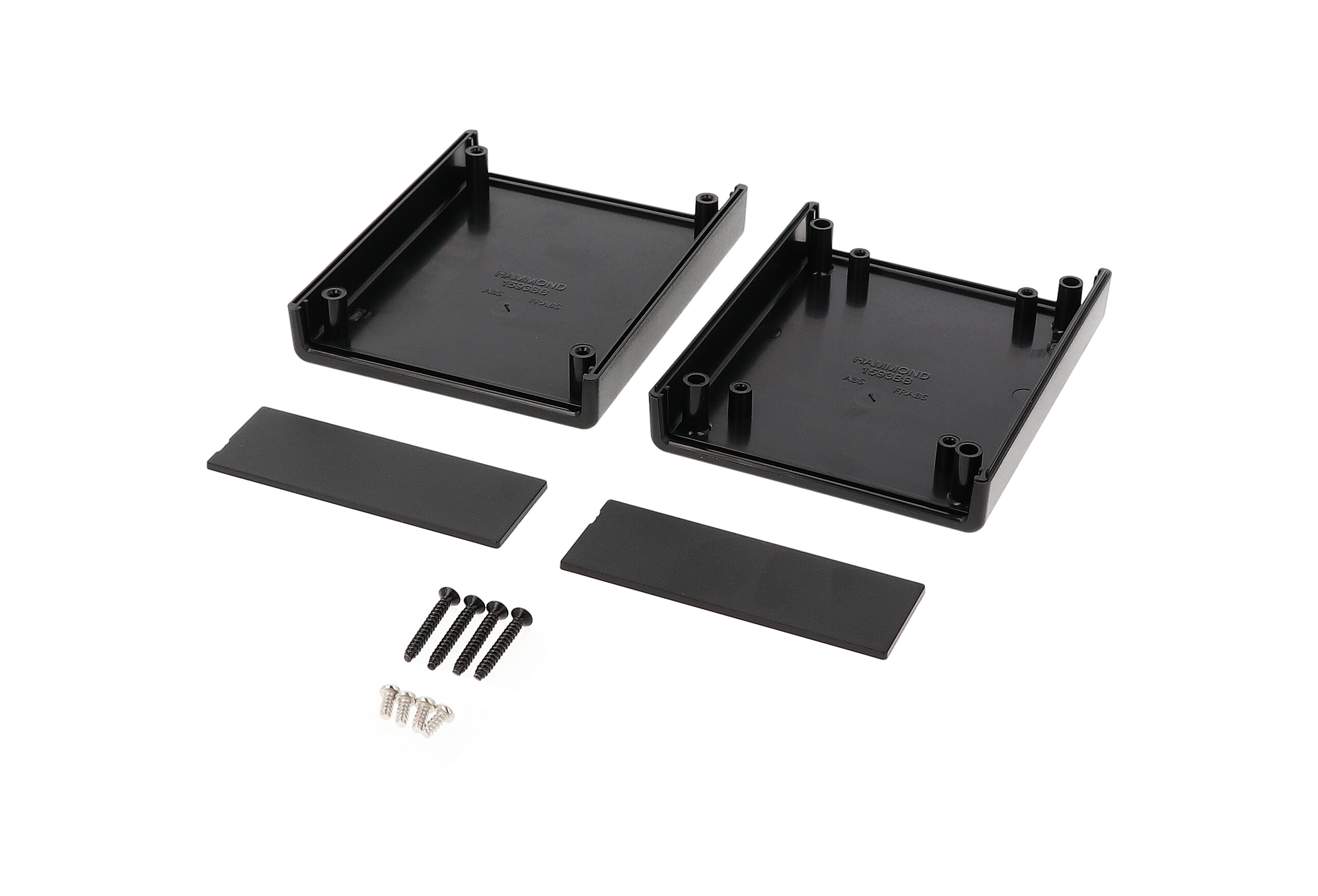1593BBBK black ABS hand held instrument enclosure