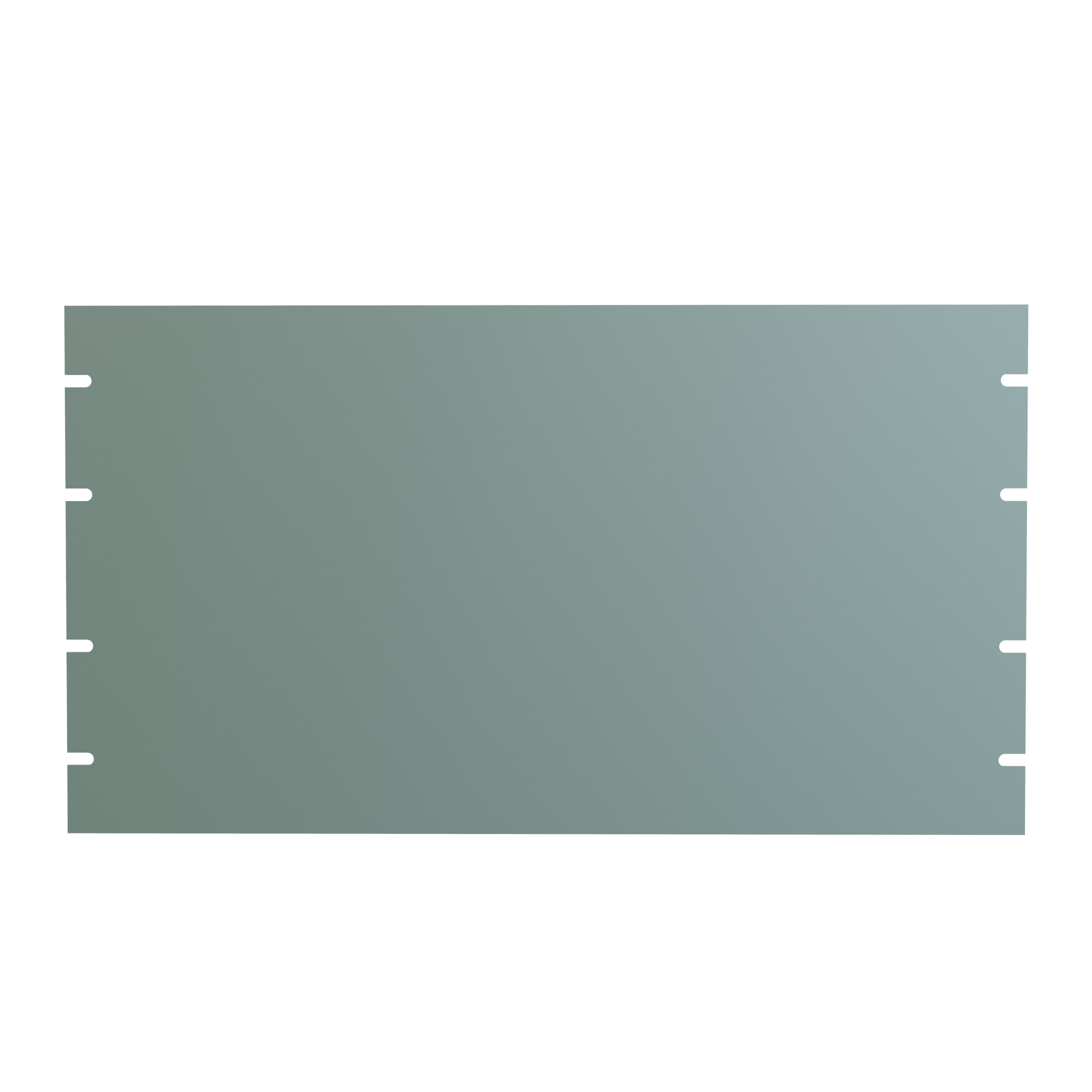 Hammond PBPS19010GY2 6U solid 14-gauge steel rack blanking panel in ANSI61 dark gray for 19 inch racks