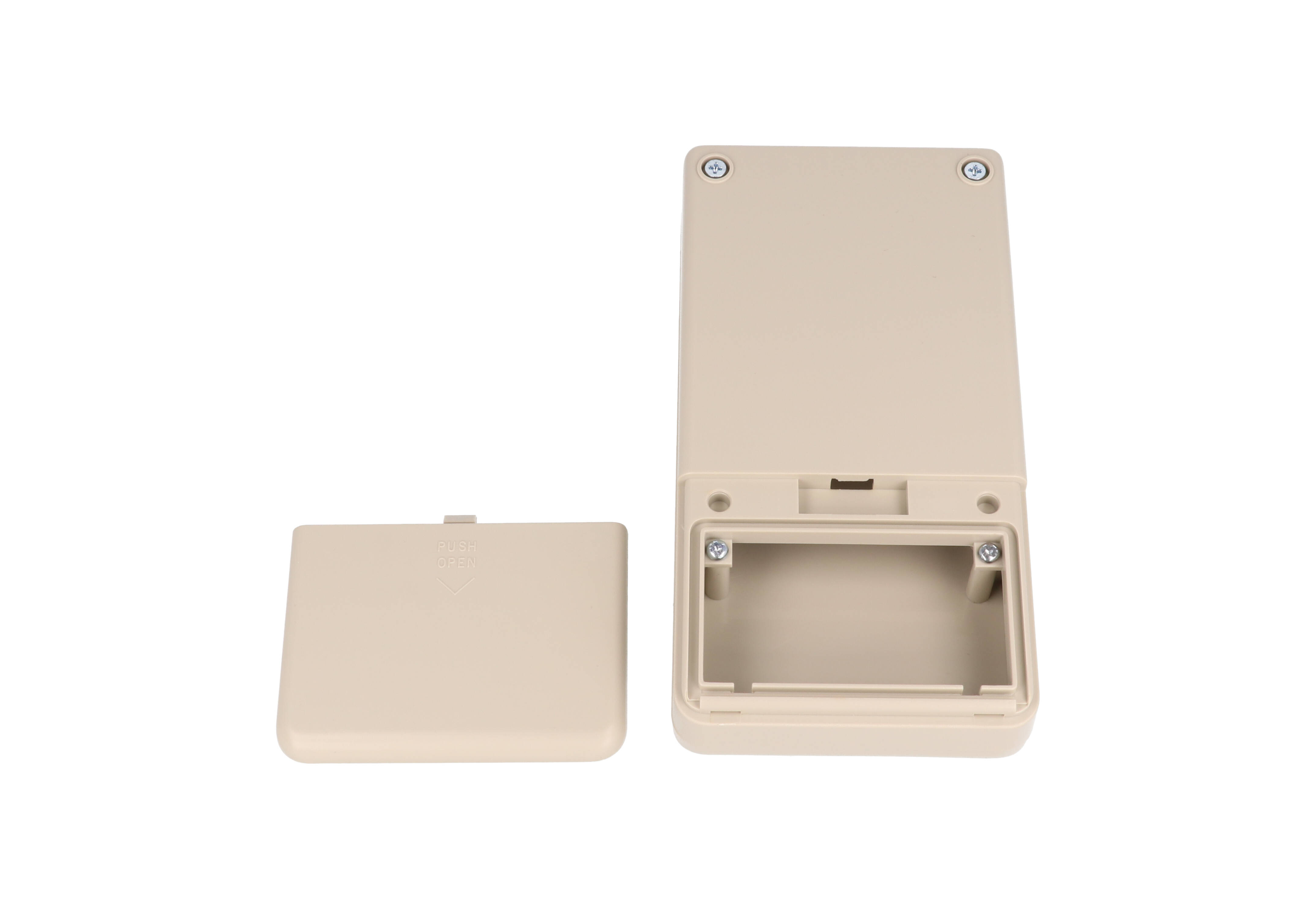 RH3055 light gray ABS hand-held enclosure with battery door