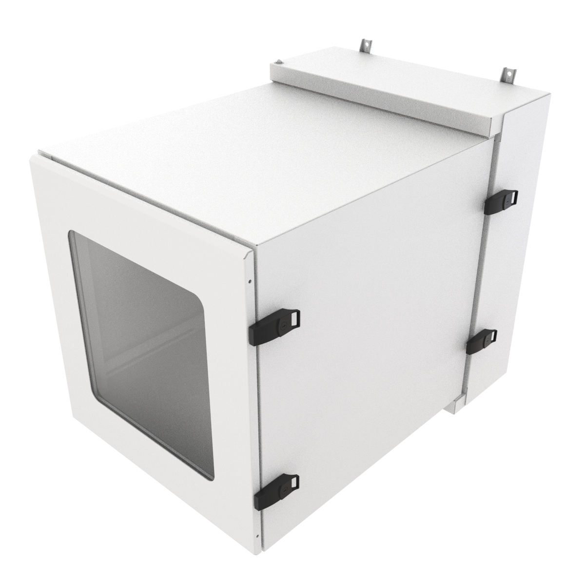 Hammond NWC12U2436SFLG 12U light gray sealed wall-mount cabinet with solid door and Type 12 filters — view 12