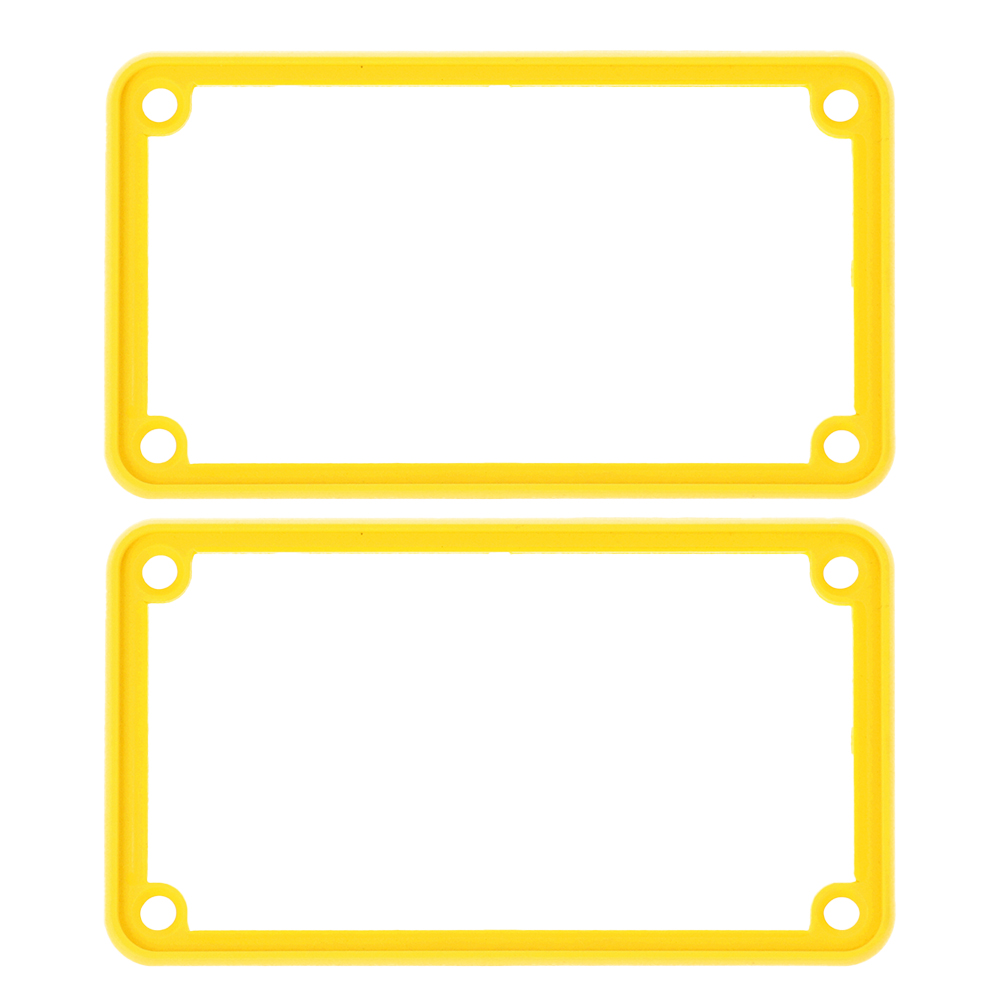 1455KBY — yellow plastic open bezels for 1455K enclosures- 2/pack
