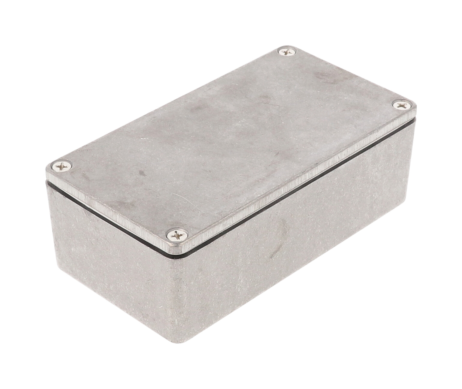 1590WN1 natural watertight diecast aluminum enclosure, 121 x 66 x 40 mm