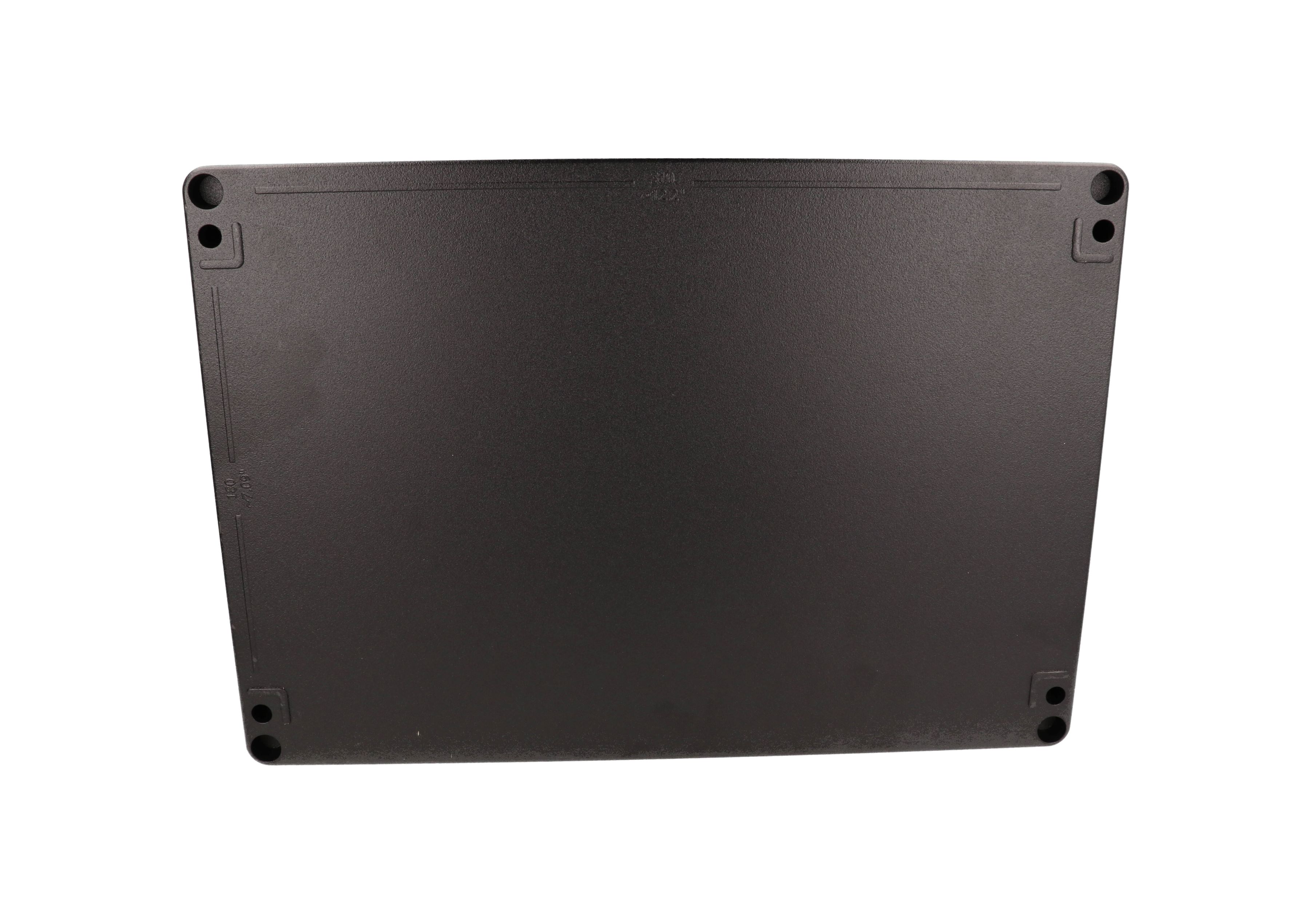 1590Z235BK black 330 x 230 mm heavy-duty diecast aluminum enclosure with lid