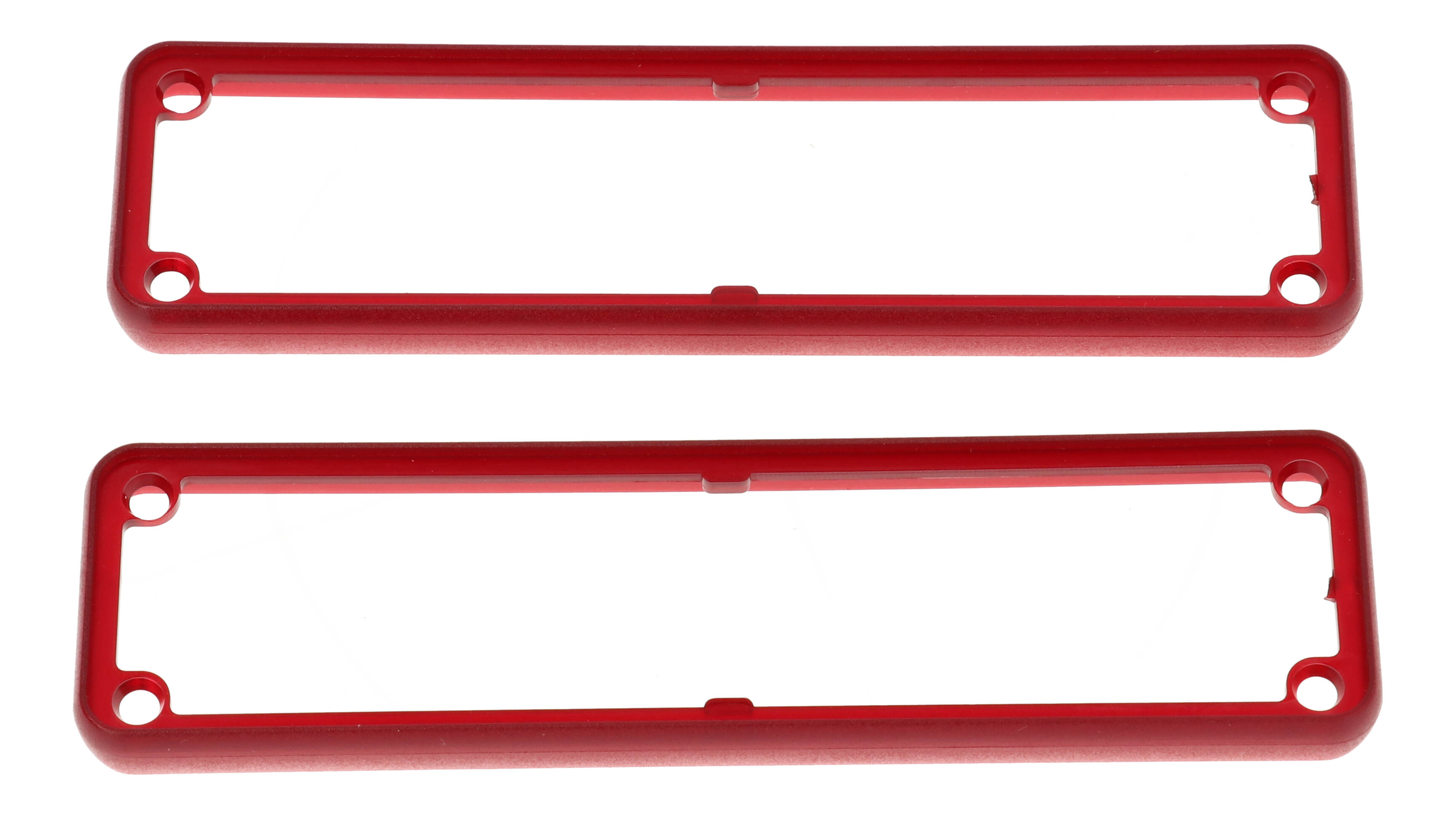 1455PBTRD — translucent red plastic open bezels for 1455P enclosures- 2/pack