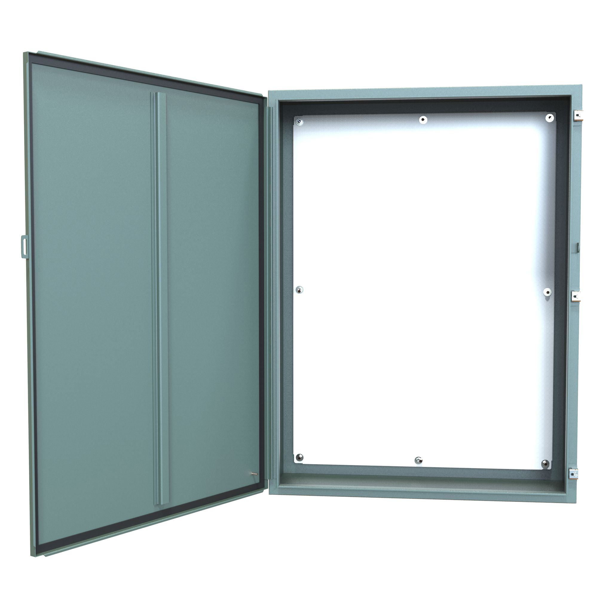 1418S12 — N12 Wallmount Encl w/panel - 48 x 36 x 12 - Steel/Gray
