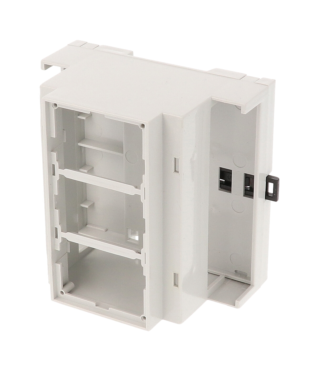 1597DIN5MH53 — Italtronic DIN5, OPEN TOP, OPEN TERMINALS 2 SIDES, GREY