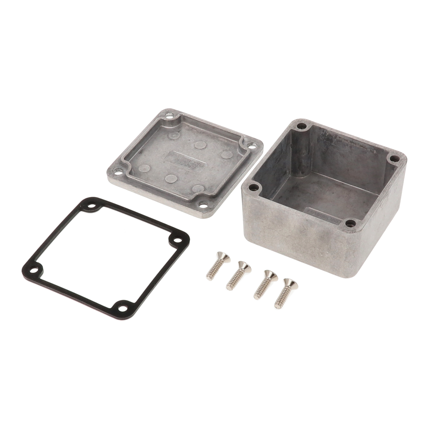1590WLB natural watertight diecast aluminum enclosure, 51 x 51 x 31 mm