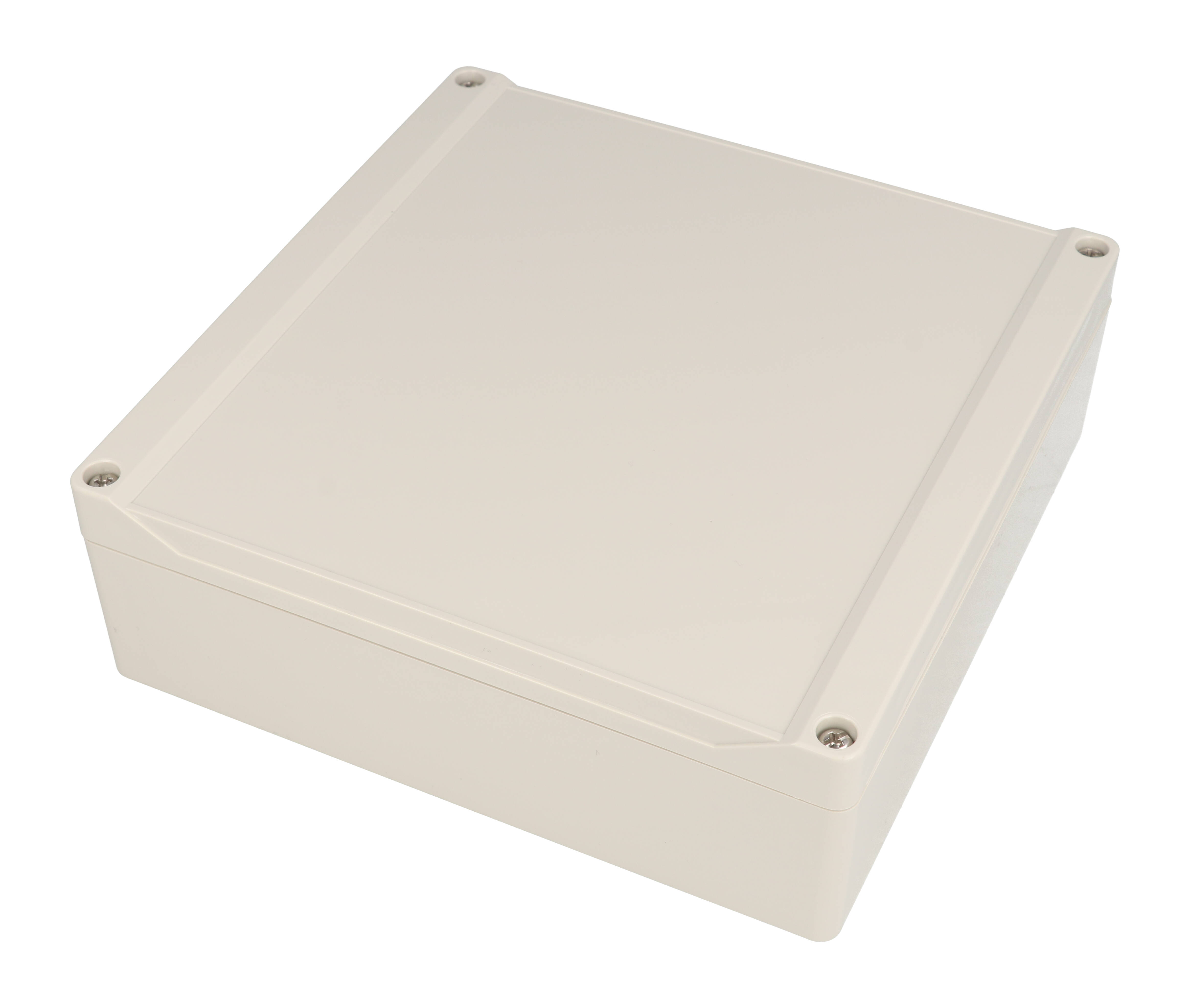1555WGY light gray ABS watertight enclosure, 180 x 180 x 60 mm, with gasketed lid