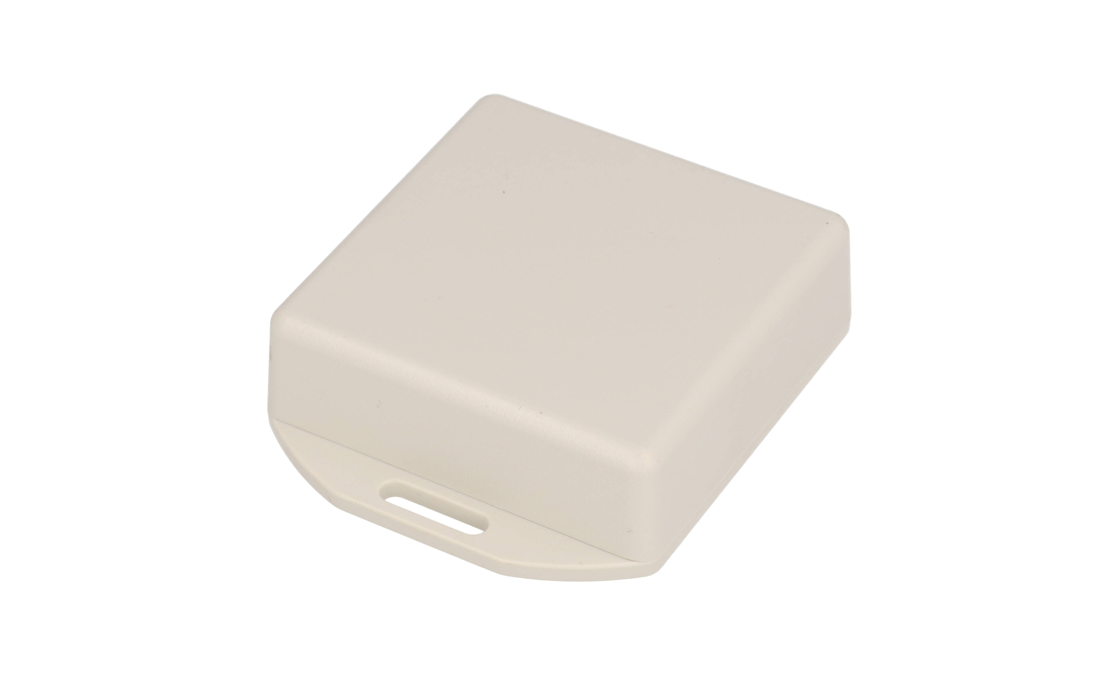 1551TFLGY — grey plastic enclosure with flanged lid