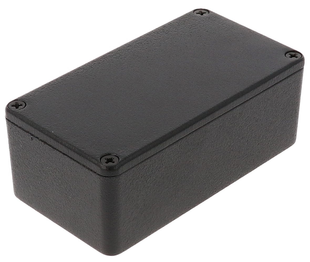 1590B3F natural diecast aluminum enclosure with welded flanged bottom plate — view 6
