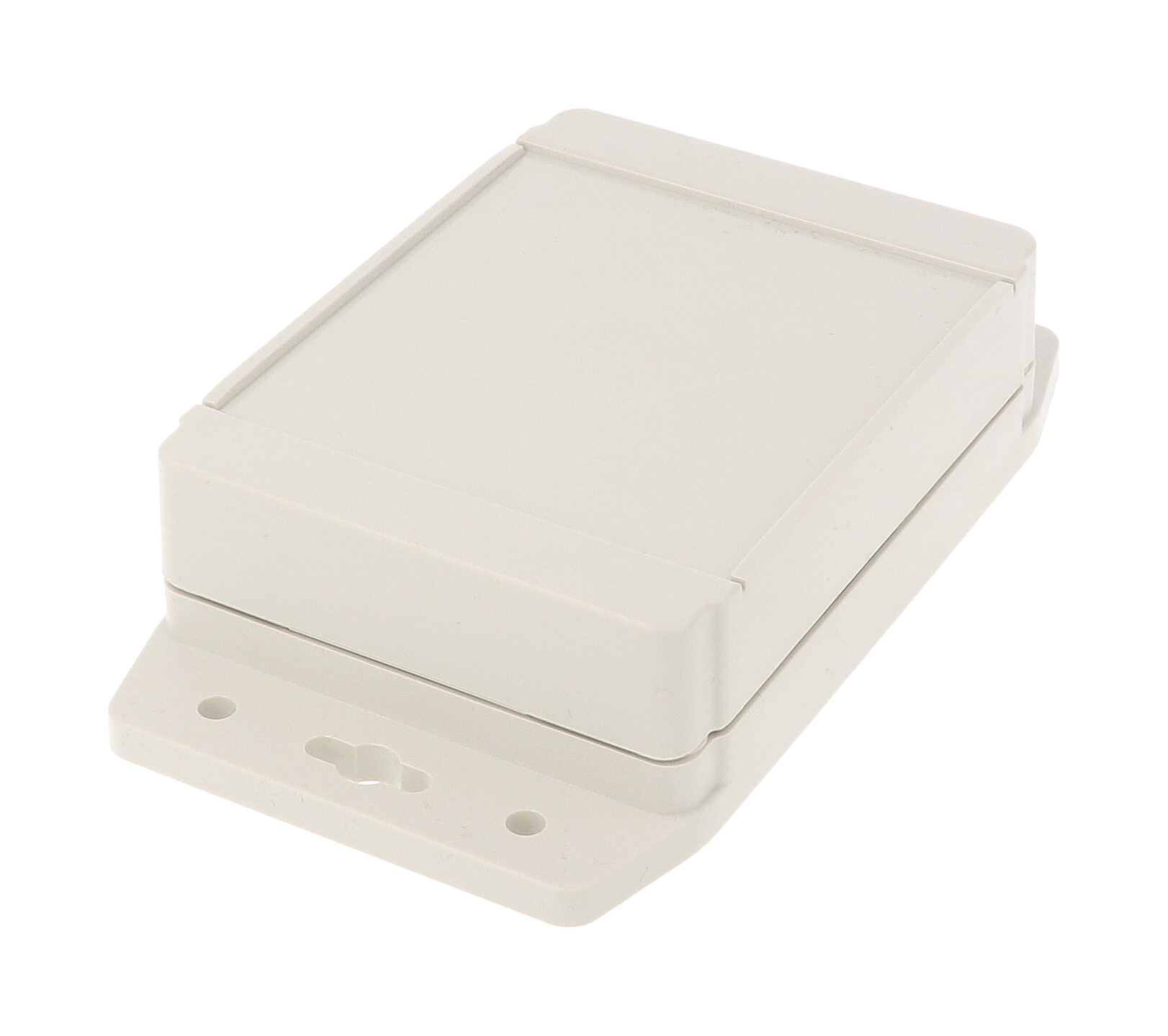 1555FF17GY light grey ABS flanged enclosure, 120 x 90 x 38 mm