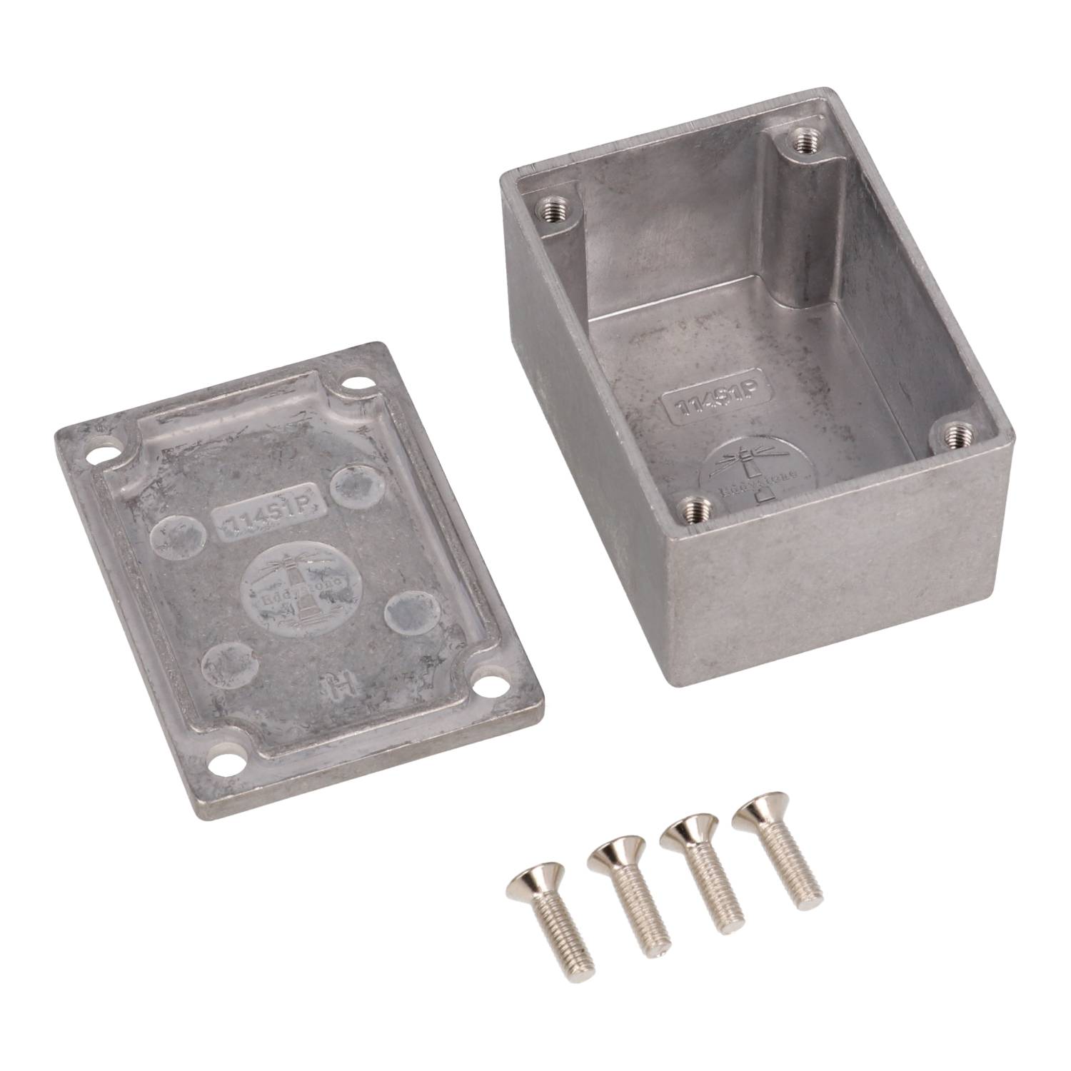 11451PSLA Eddystone natural finish diecast aluminium enclosure, 53 mm x 38 mm x 30 mm — view 2