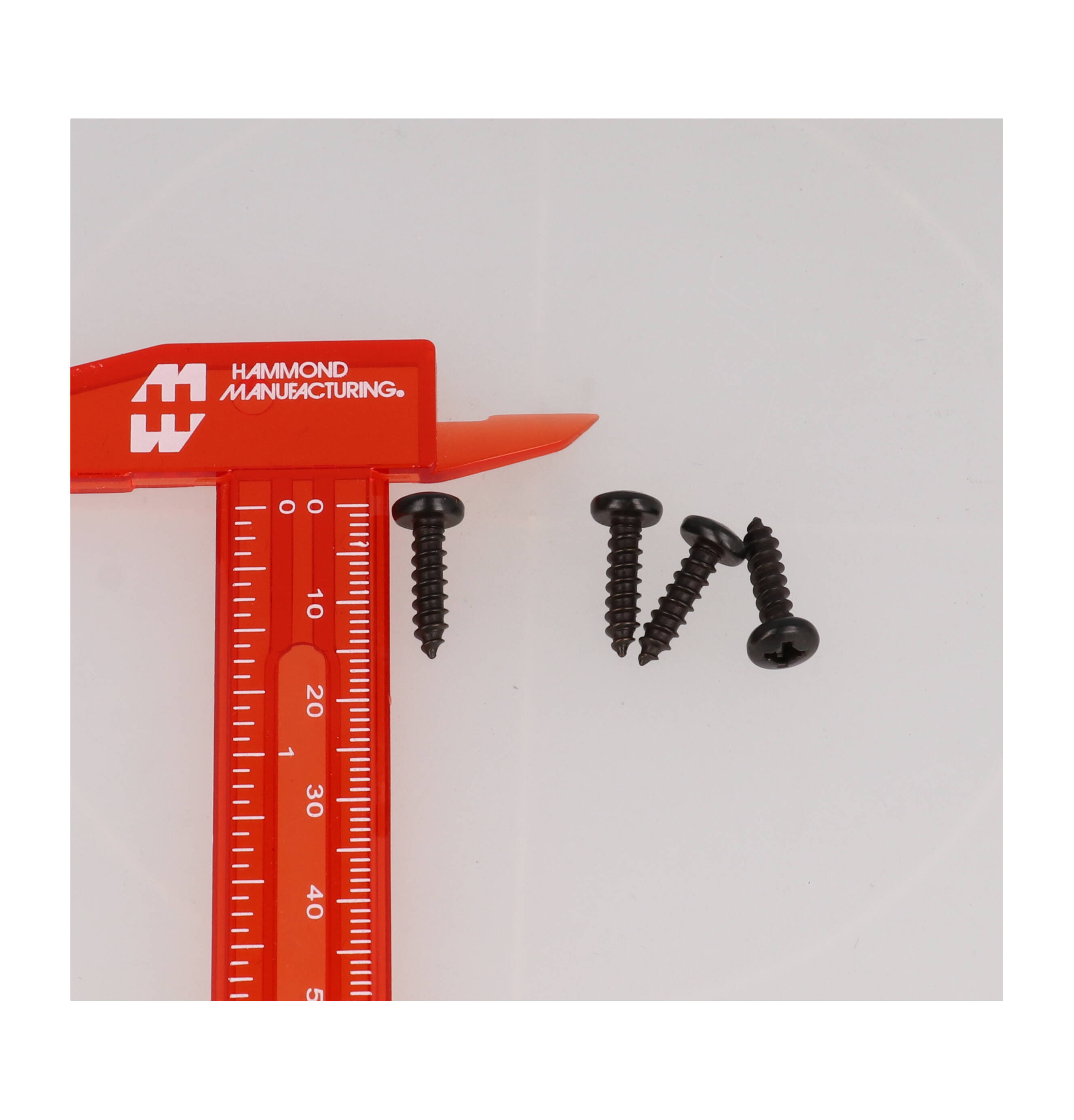 1455MSFL100BK black #6 x 0.5 inch Robertson and slotted pan head end panel screws, pack of 100