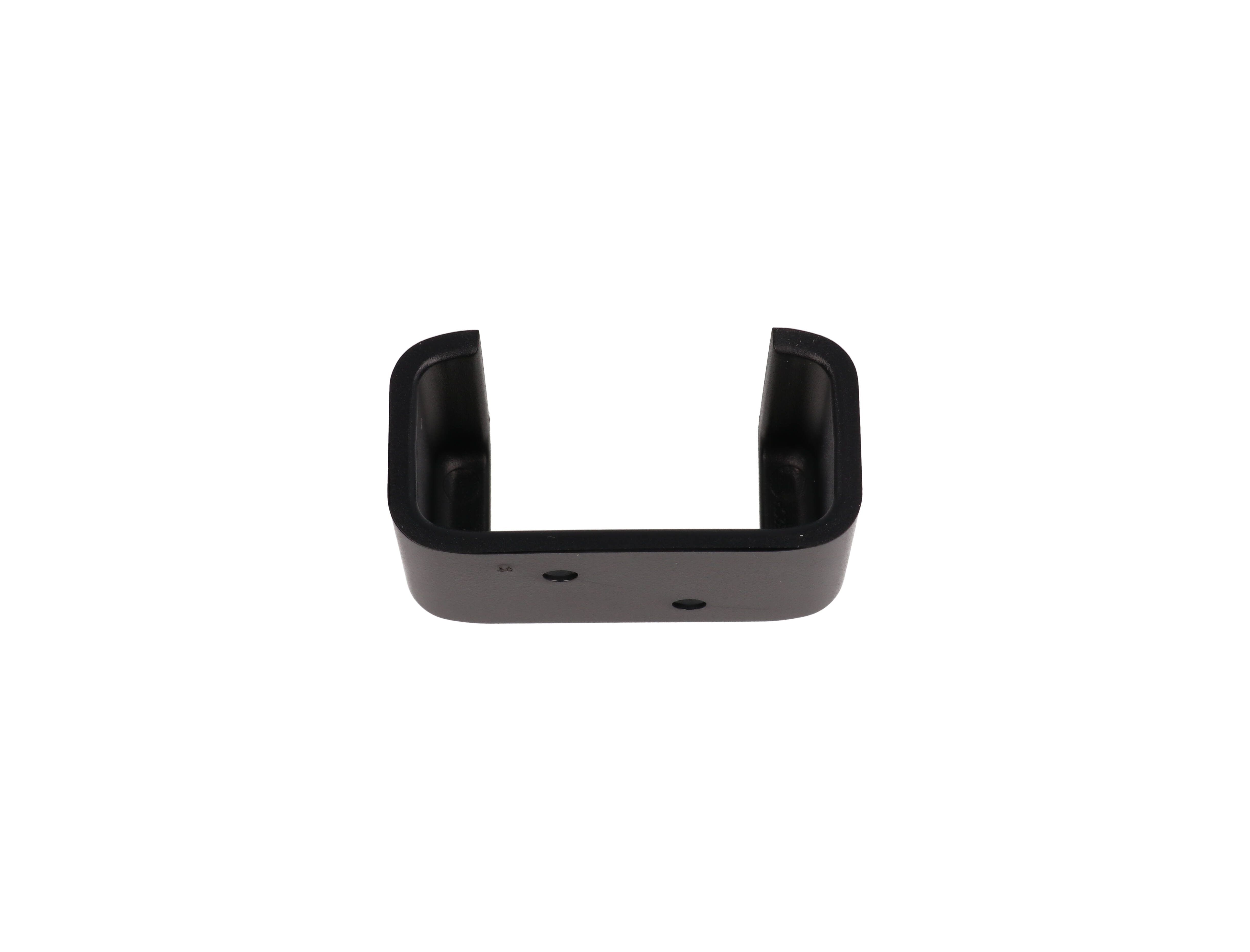 1552CHBK black ABS wall-mount holder for 1552 size C hand-held enclosures