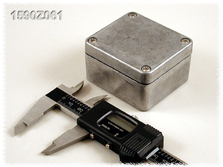 1590Z061 natural diecast aluminum IP68 enclosure with lid