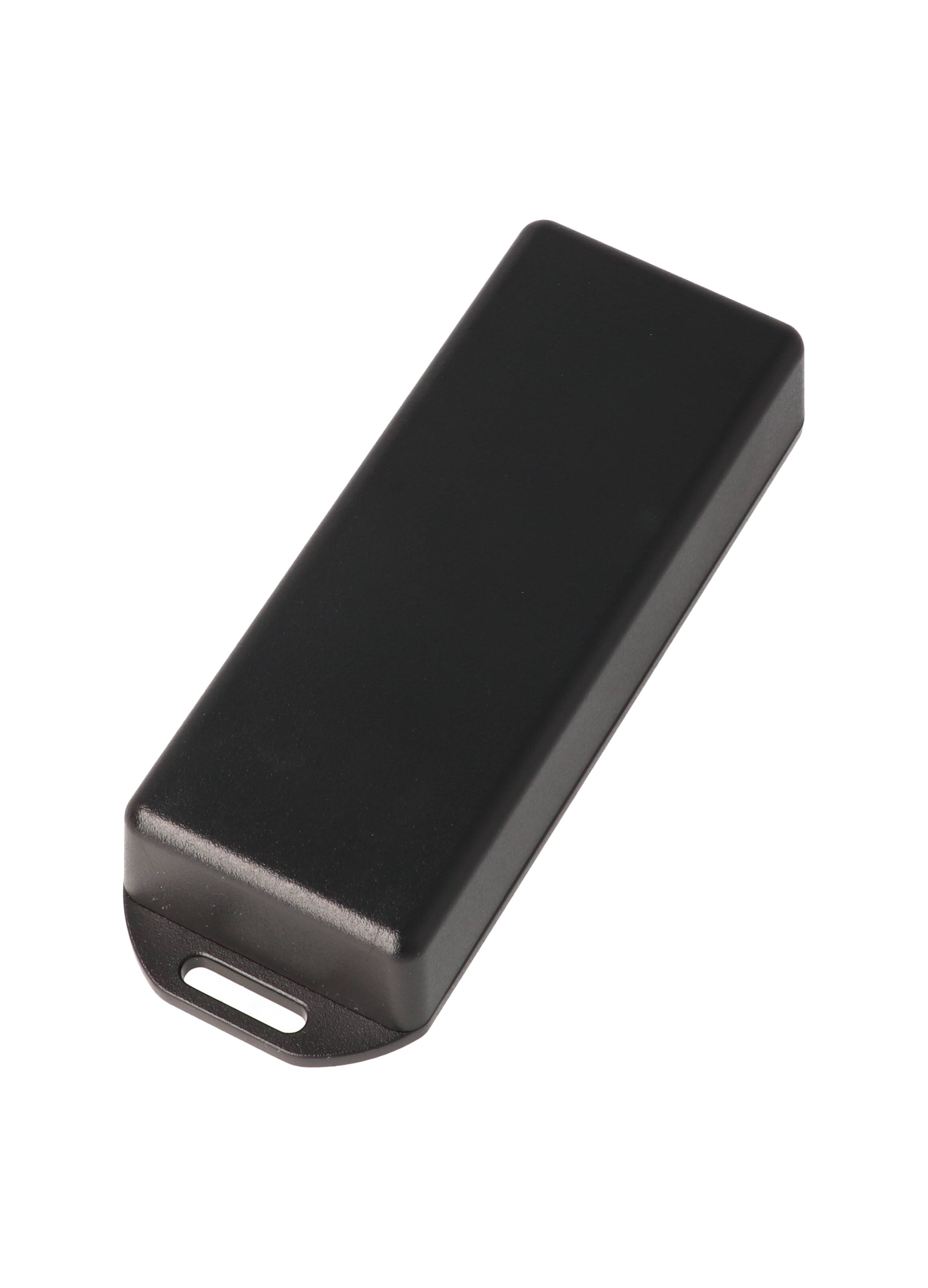 1551UFLBK — black plastic enclosure with flanged lid