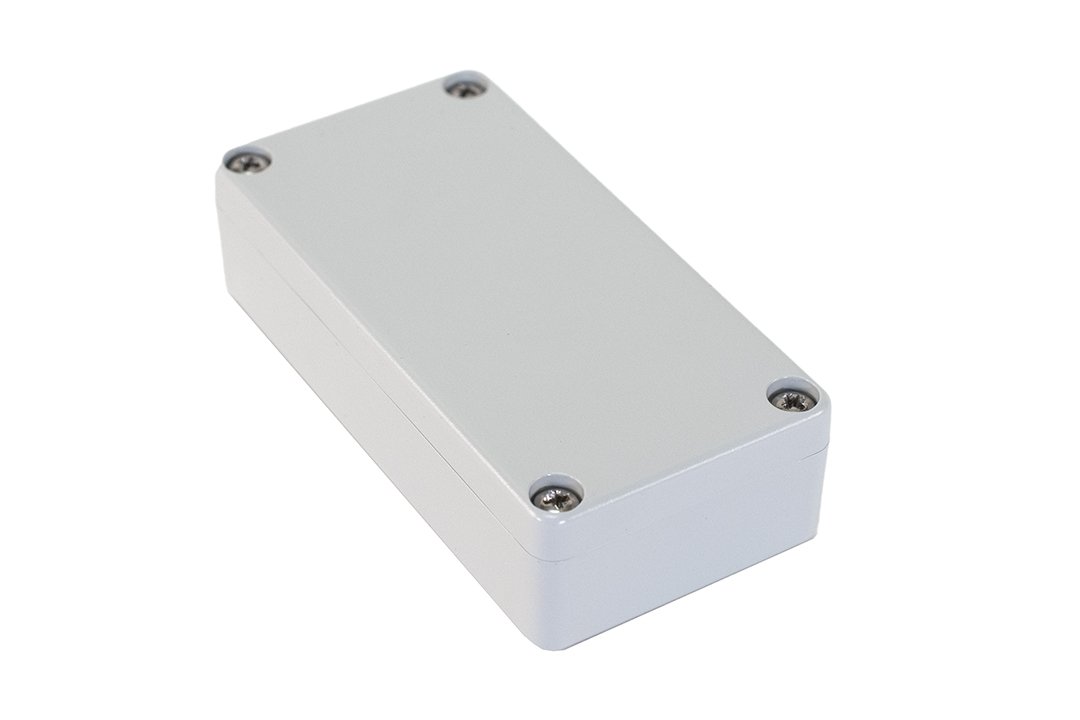 1551WKGY light gray 80 x 40 x 22 mm watertight polycarbonate miniature enclosure with lid