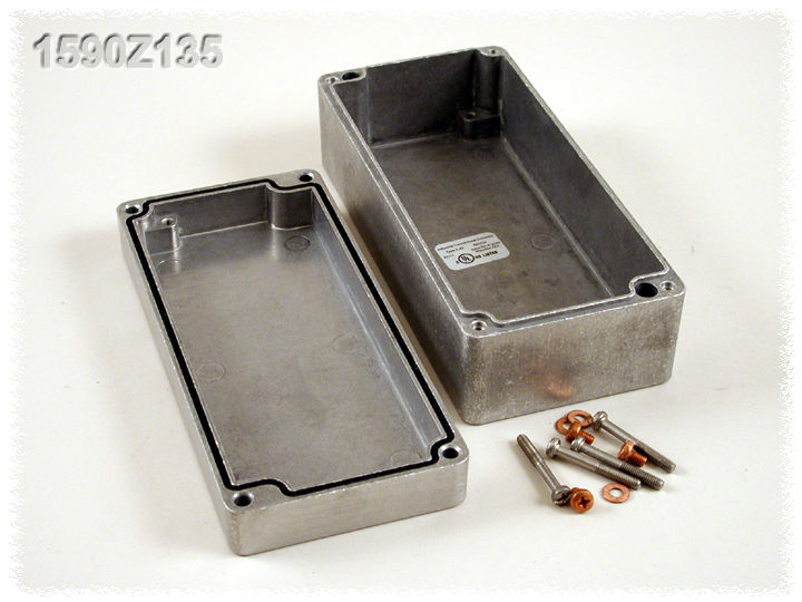 1590Z135 natural unpainted diecast aluminum enclosure, 175 x 80 x 60 mm