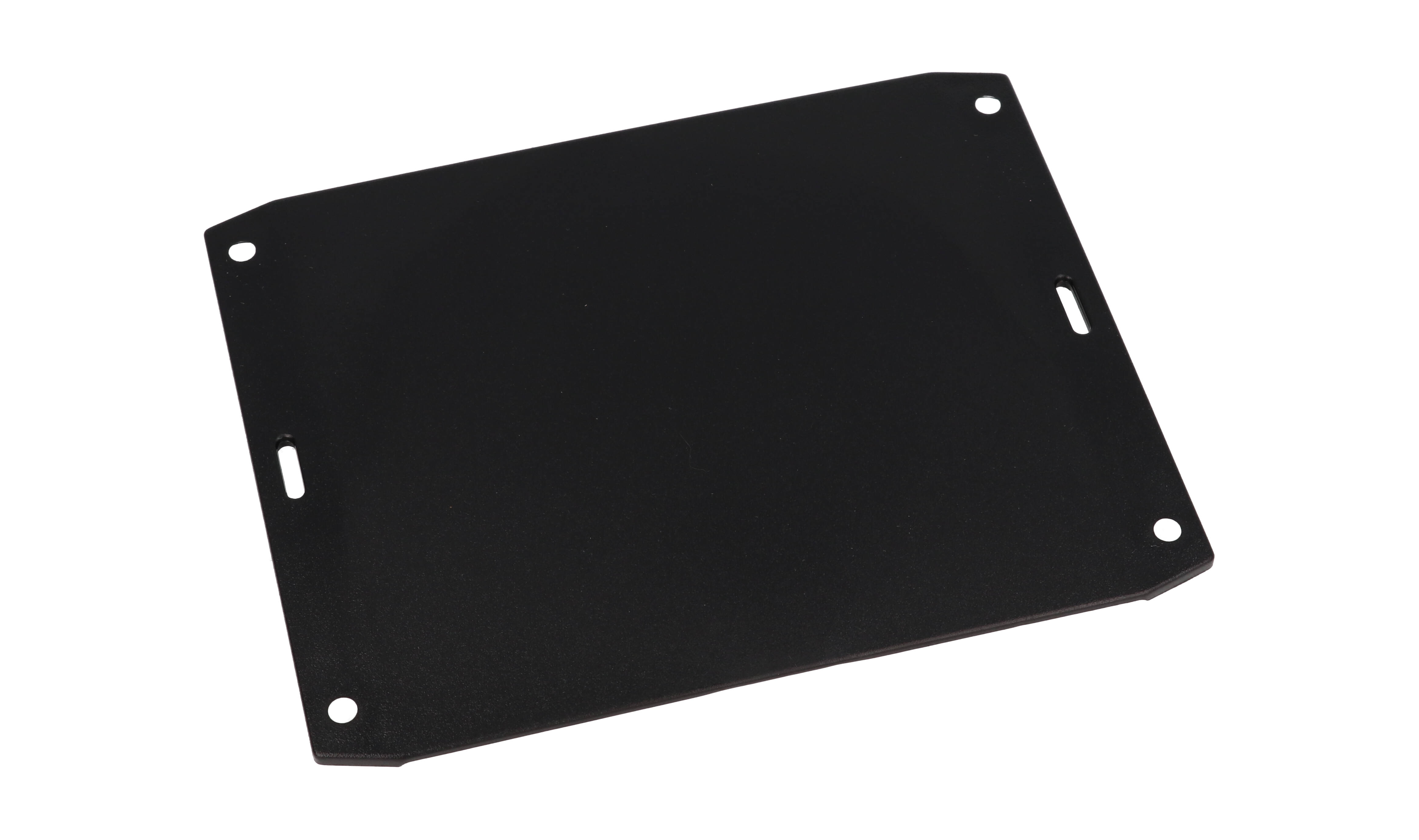 1591FUBK black ABS plastic mounting flange for 1591U and 1591V enclosures with countersunk holes