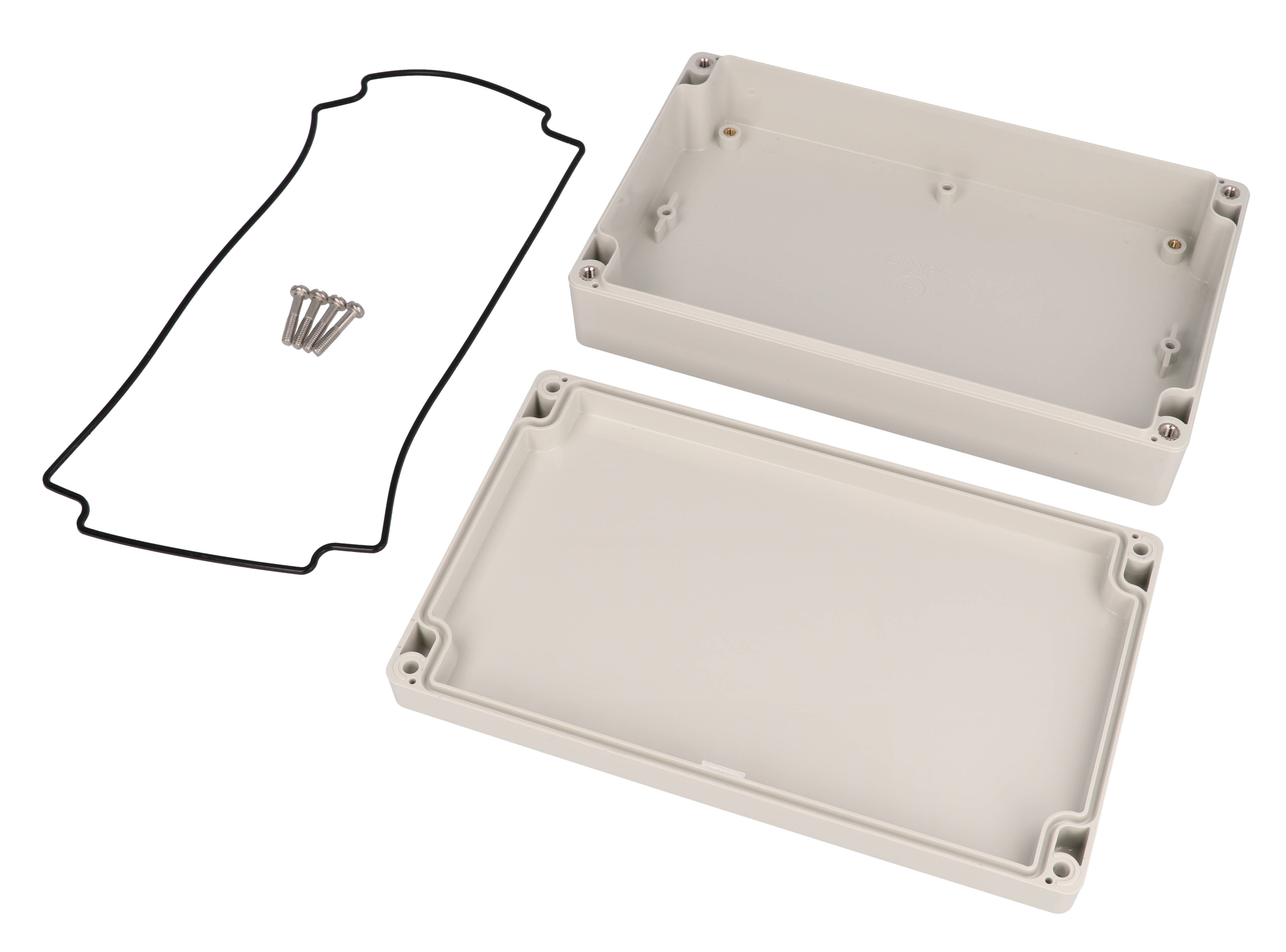 1554ULGY light gray ABS watertight enclosure, 200 x 120 x 45 mm