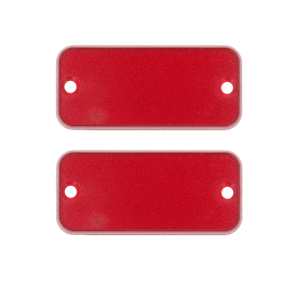 1455CPLTRD — translucent red plastic end panels for 1455C enclosures - 2/pack