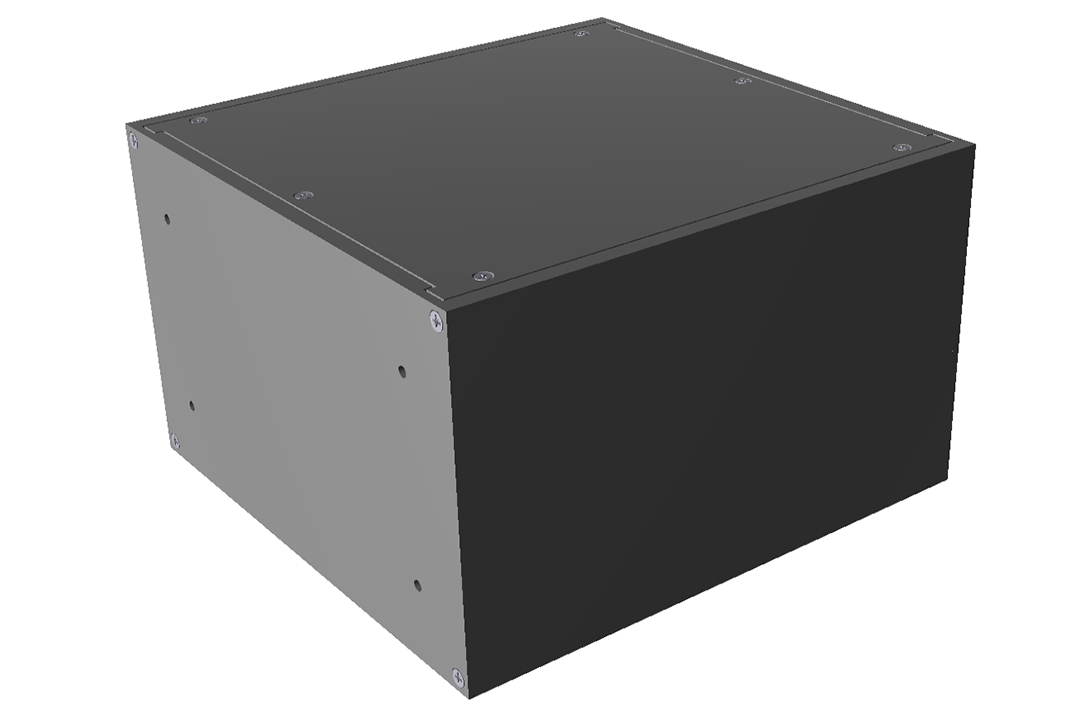 RM3U0808SBK — rack-mount/ desktop instrument enclosure - solid