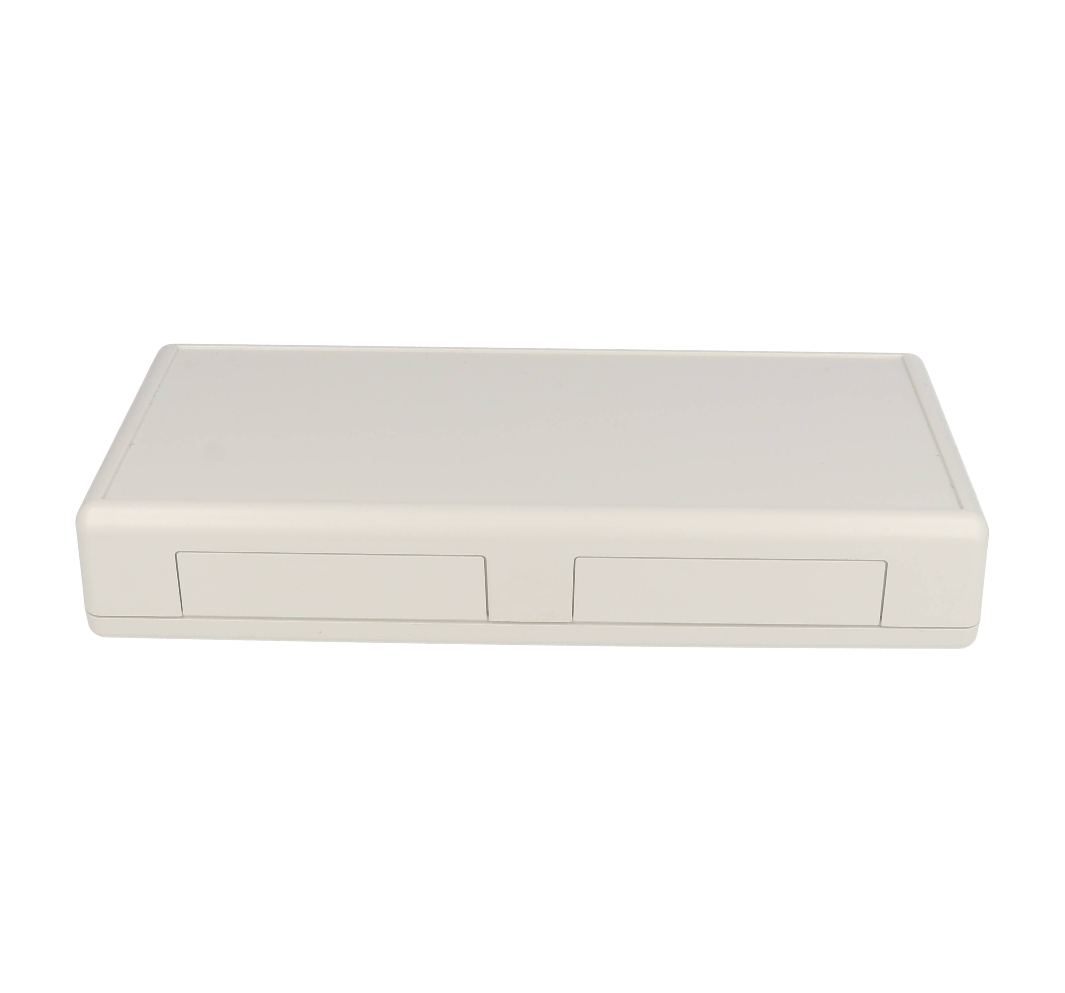 1599HTSGY light gray short-slope ABS sloping console enclosure, 220 x 110 mm