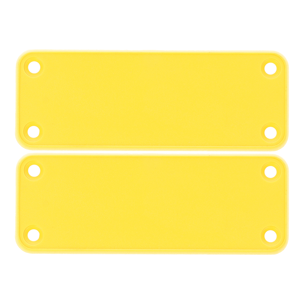 1455JPLY — yellow plastic end panels for 1455J enclosures- 2/pack