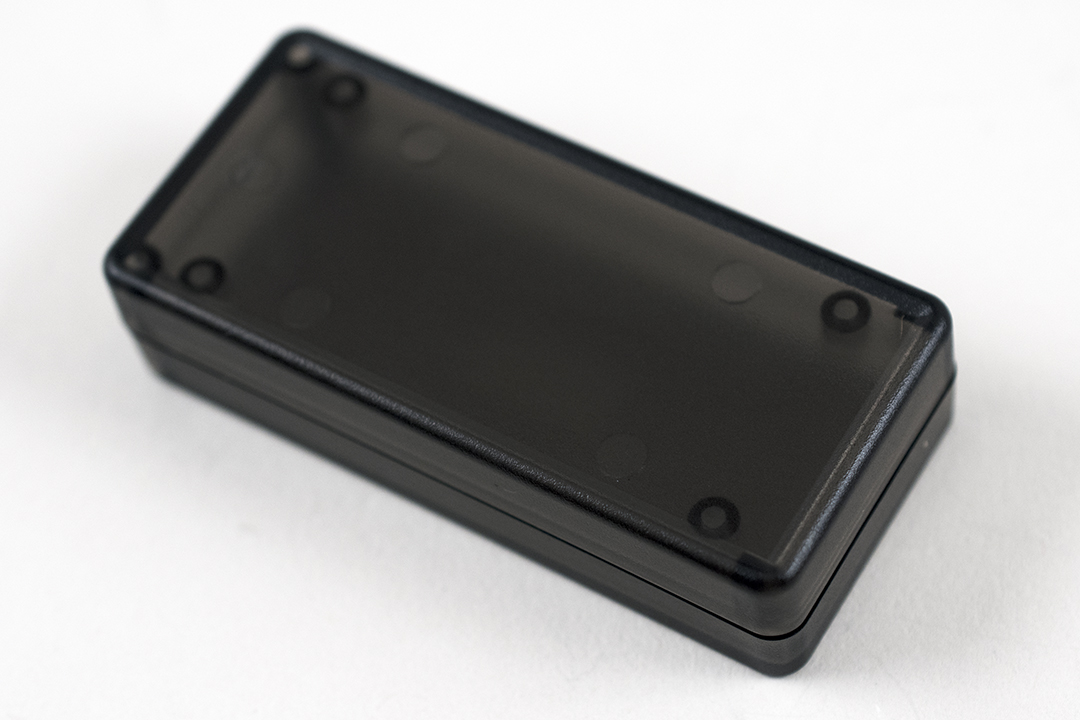 1551CTSK translucent smoke ABS subminiature enclosure, 65 x 30 mm