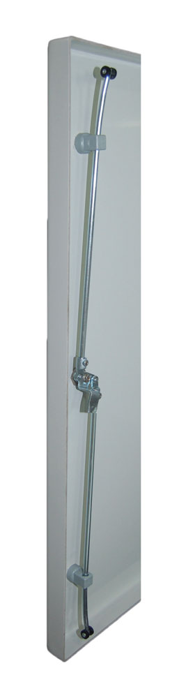 PJEC3630123PT gray fiberglass Type 4X wallmount enclosure with 3-point latch handle — view 3