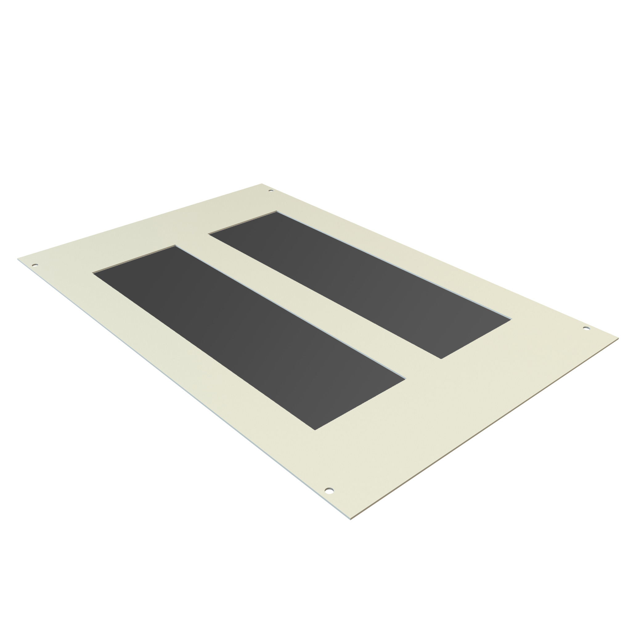 Hammond C2BPS1923LG1 solid steel bottom panel in RAL7035 light gray for C2 cabinet frames