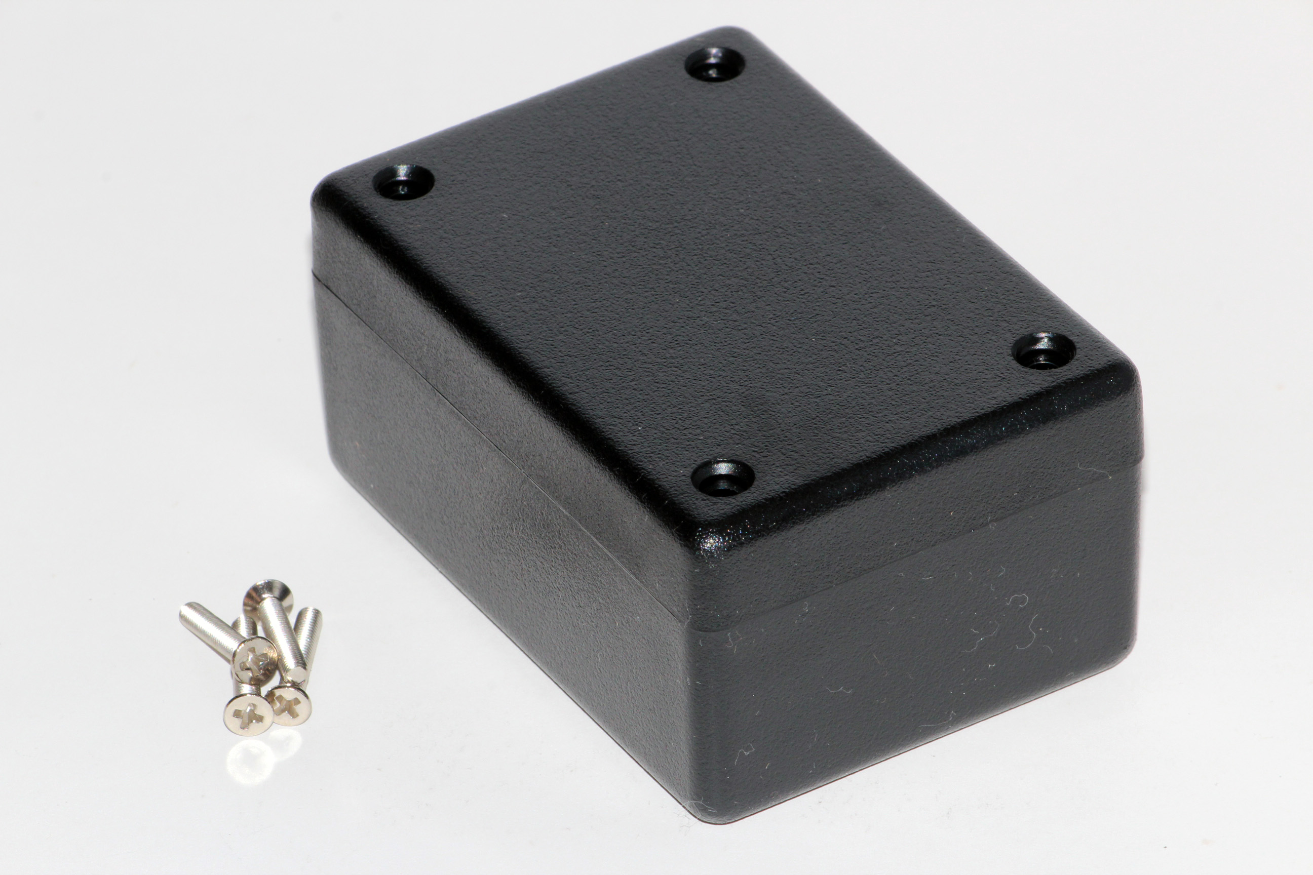 1594BBK black flame retardant abs plastic 1594B enclosure, 81 x 56 x 40 mm, with lid