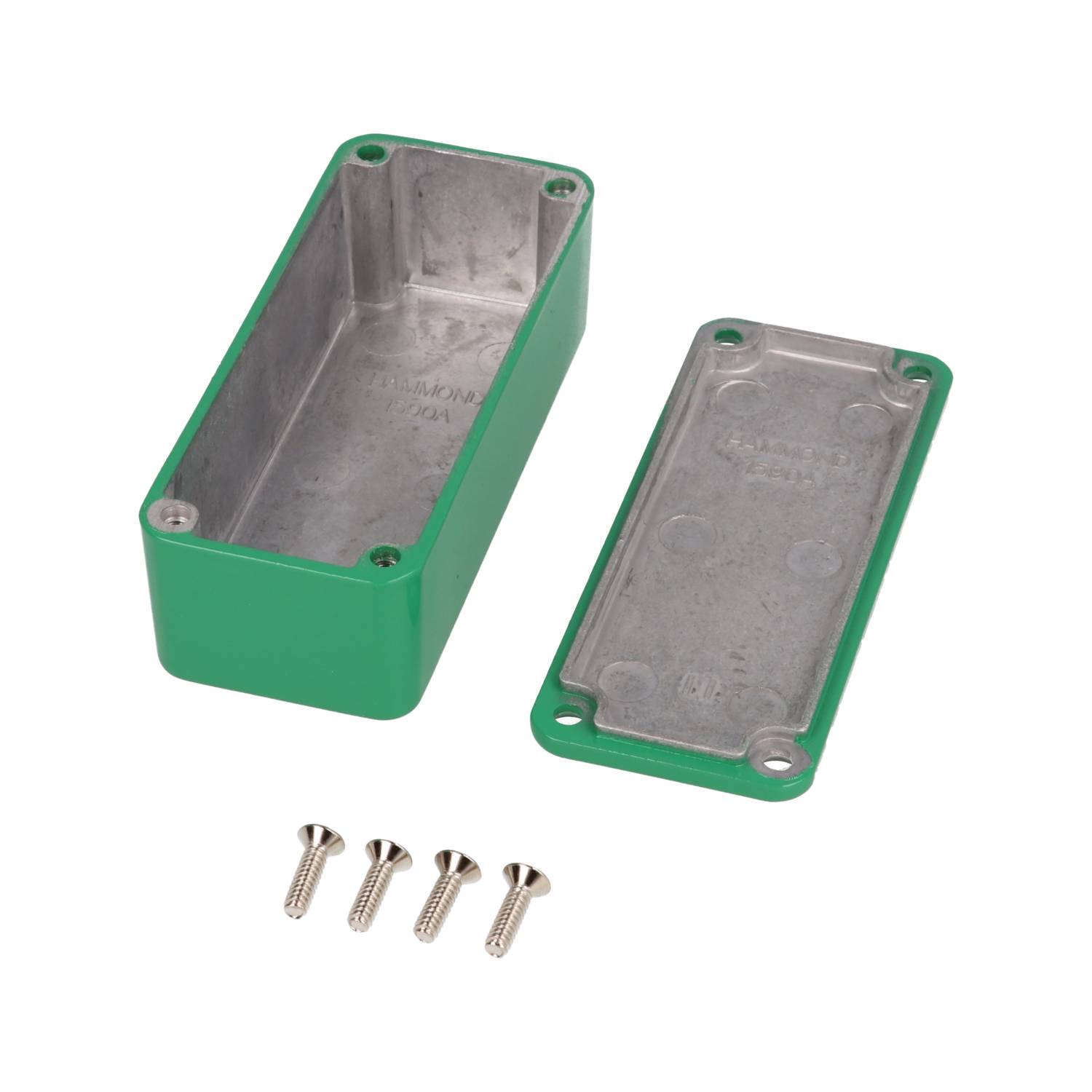1590AGR green powder coated 1590A diecast aluminum stomp box enclosure