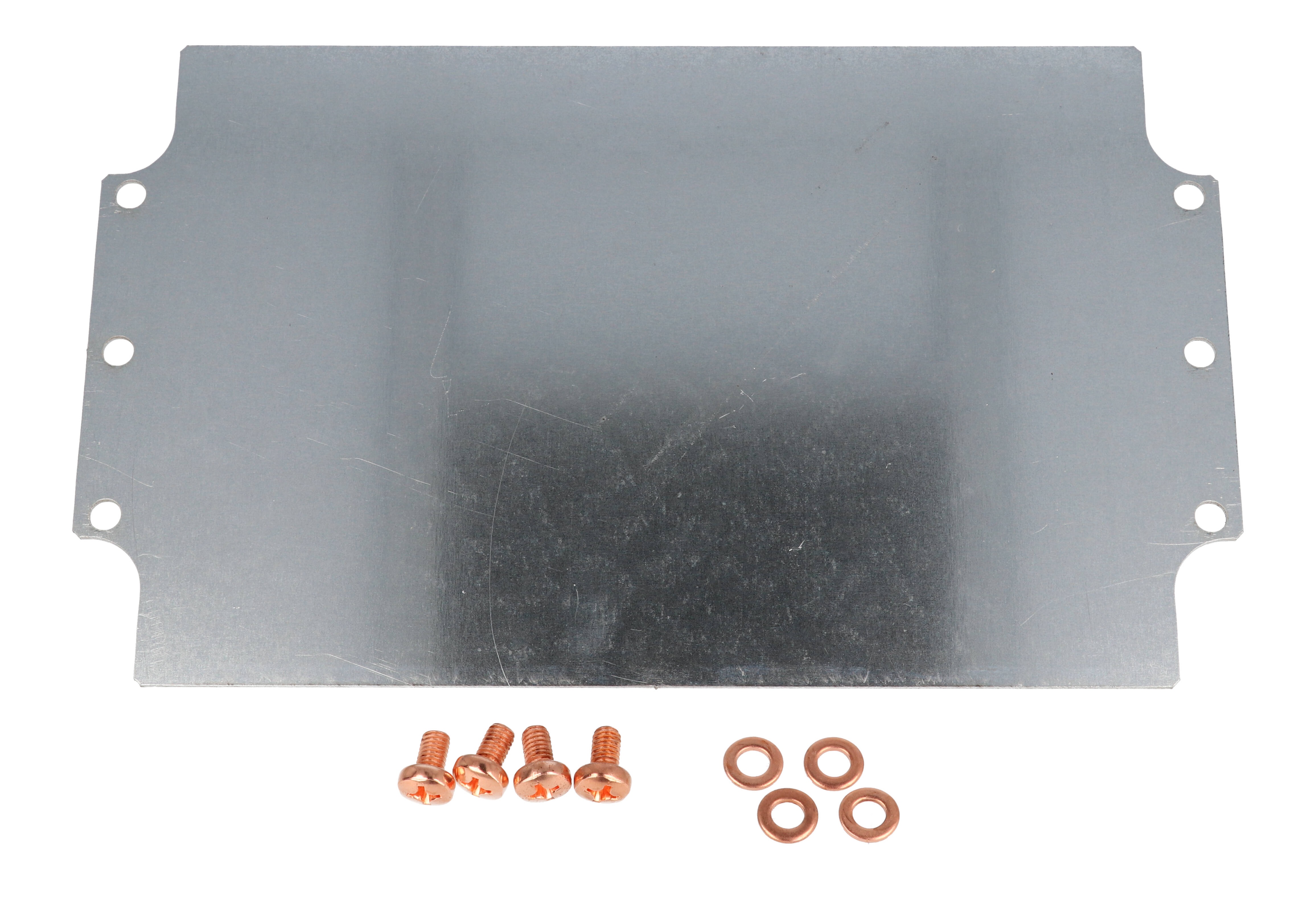 1590Z163PL galvanized steel inner mounting panel for the 1590Z163 deep diecast enclosure