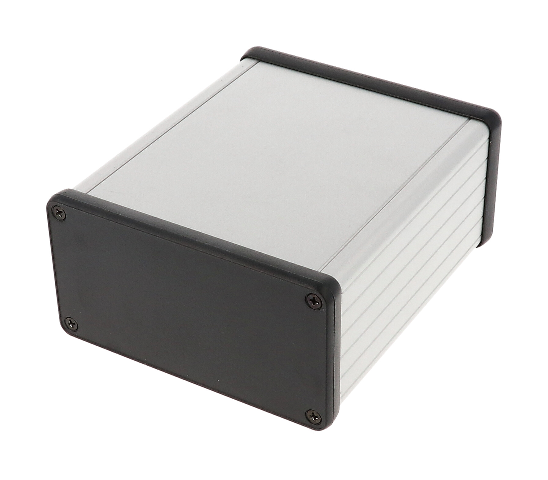 1455N1202 — extruded aluminum enclosure w/ plastic end panels