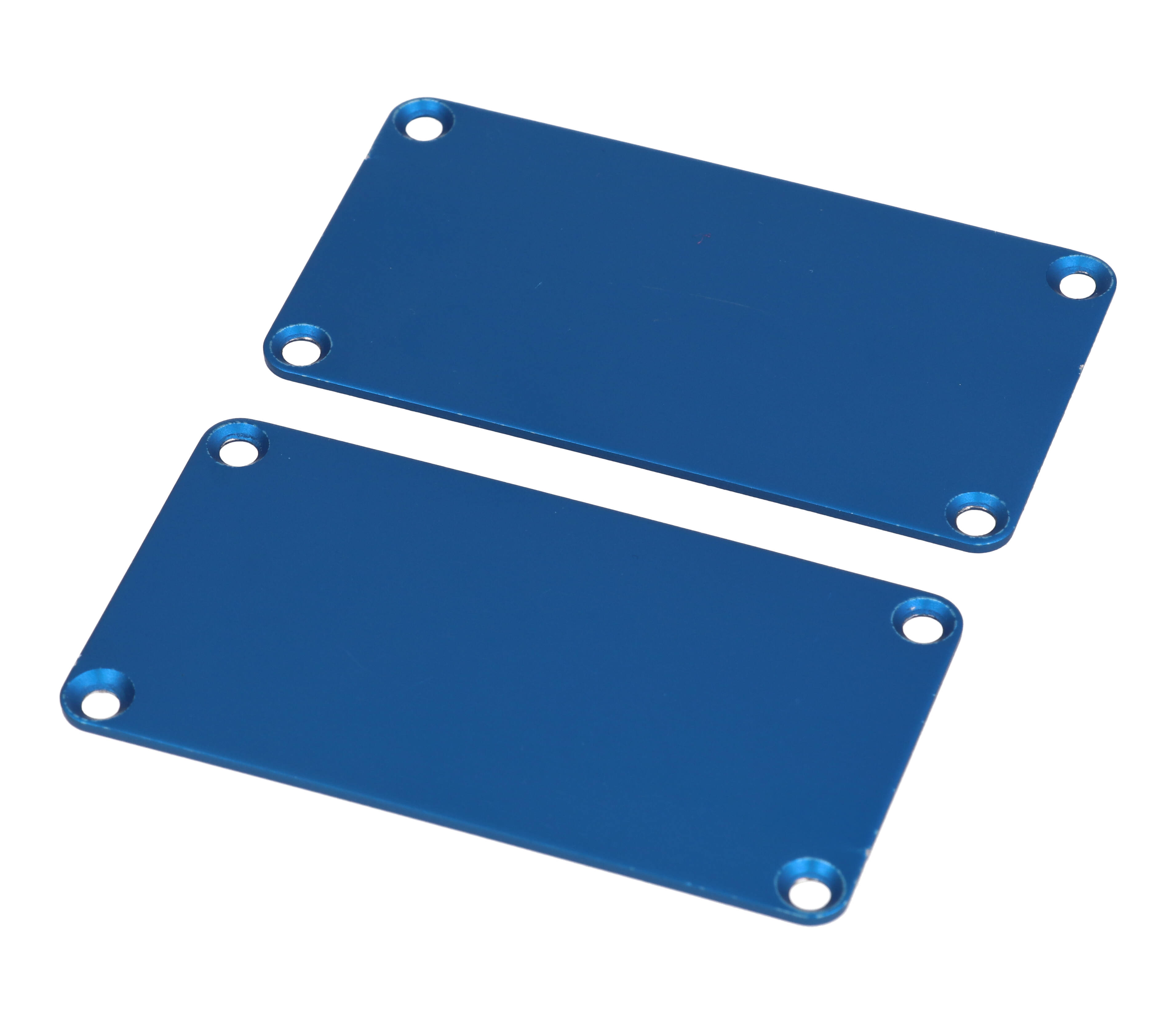 1455KALBU-10 blue anodized aluminum end panels for 1455K enclosures, 10-pack