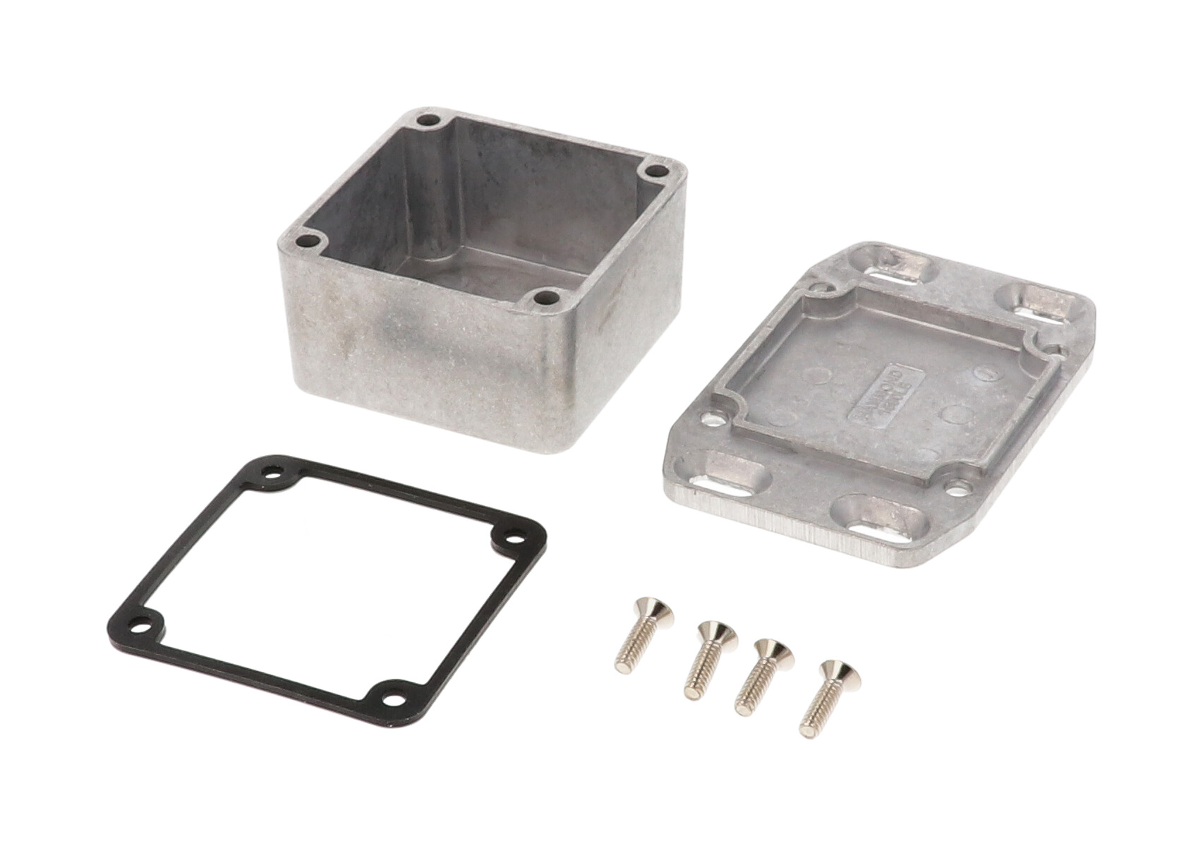 1590WLBFL watertight diecast aluminum enclosure with flanged mounting lid