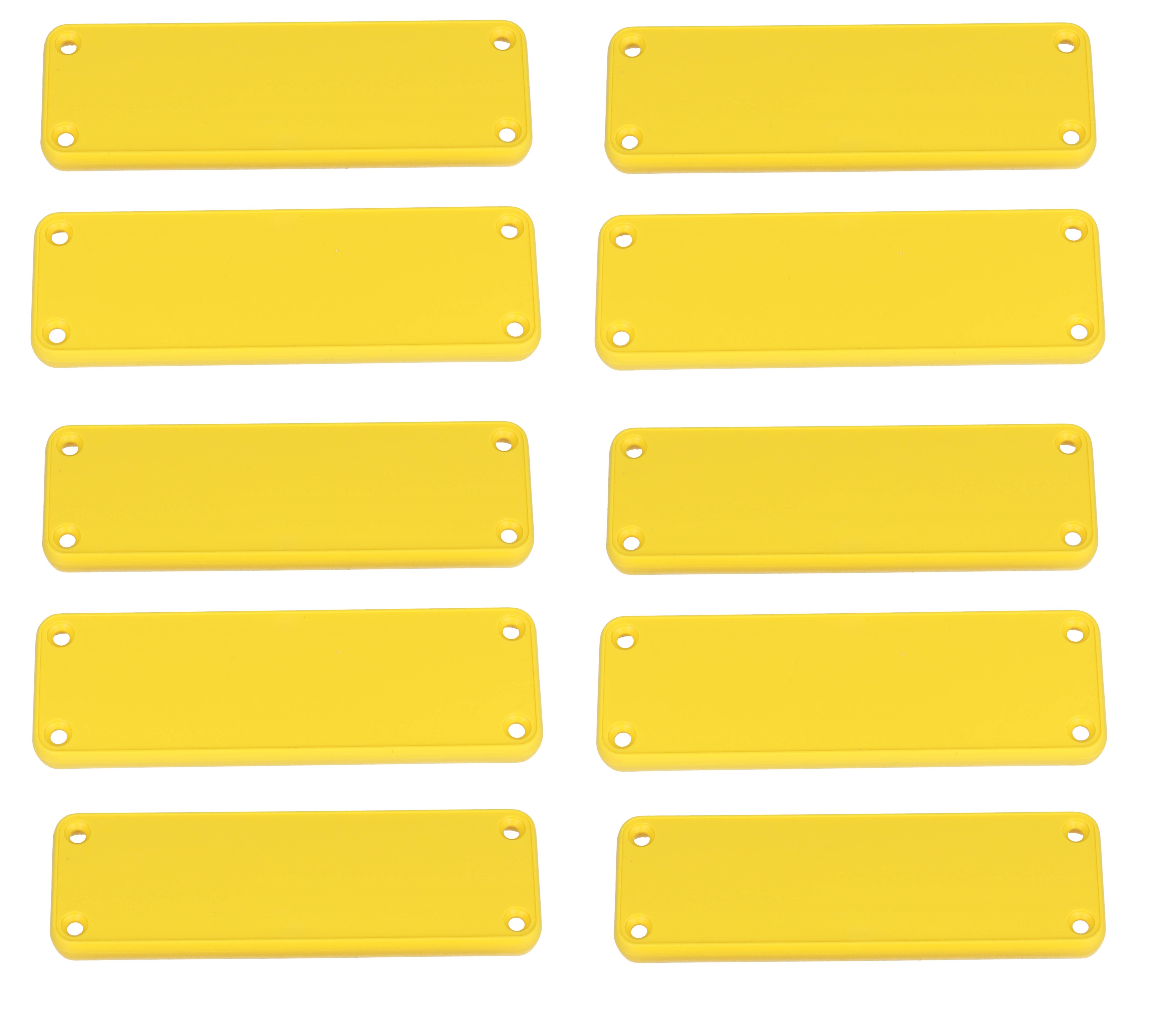 1455LPLY-10 — yellow plastic solid bezel for 1455L enclosures - 10/pack