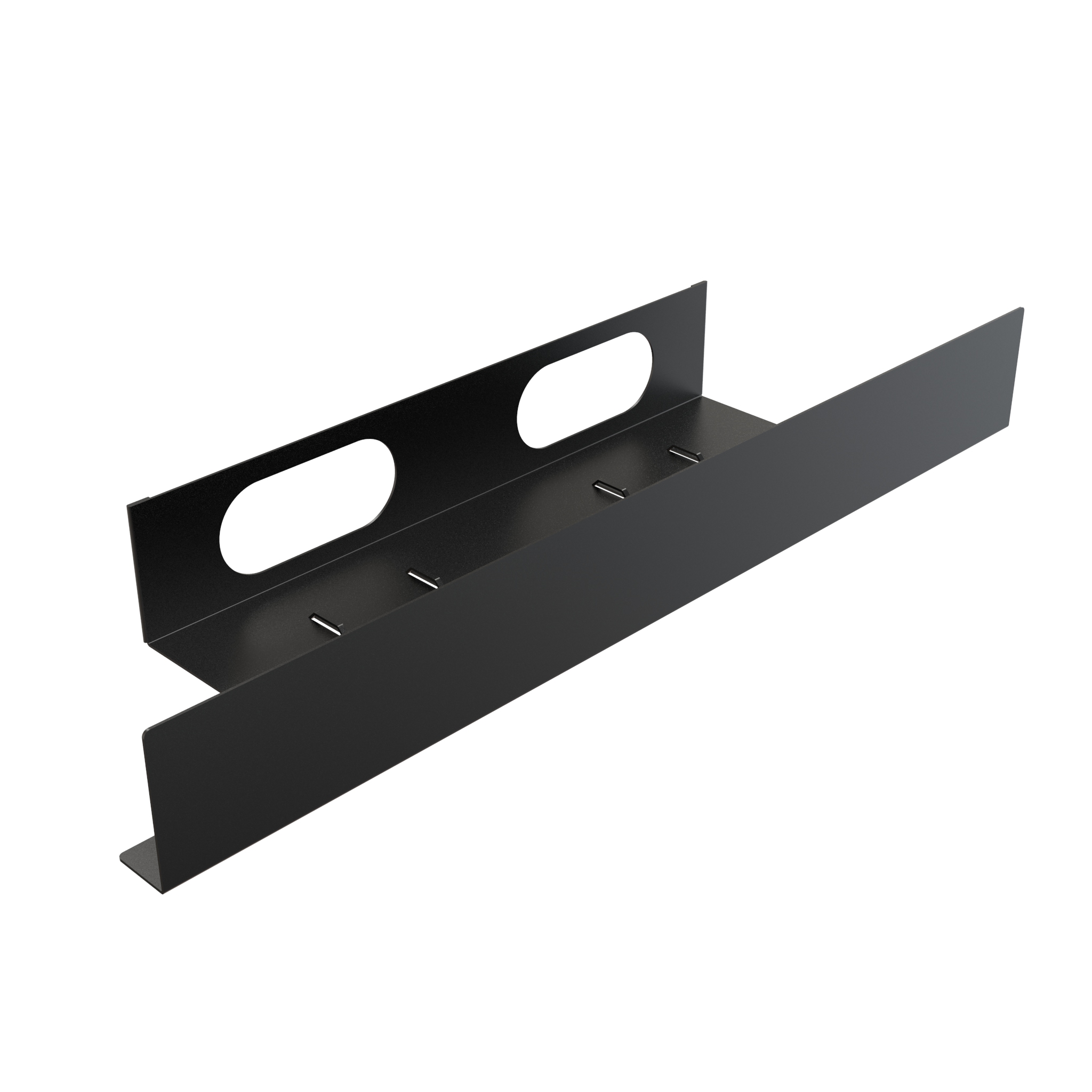Hammond CLC2B36BK 2-bay colocation server rack cabinet, 83.02 x 24 x 36 in, black, with perforated locking doors and 21U per bay