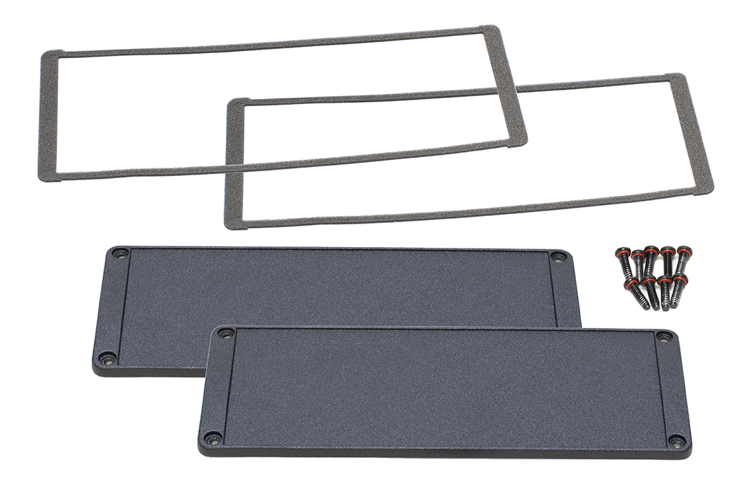 1457UEP — Replacement end panels for 1457U , non-flanged, EMI/ RFI, hardware included, 2-pack