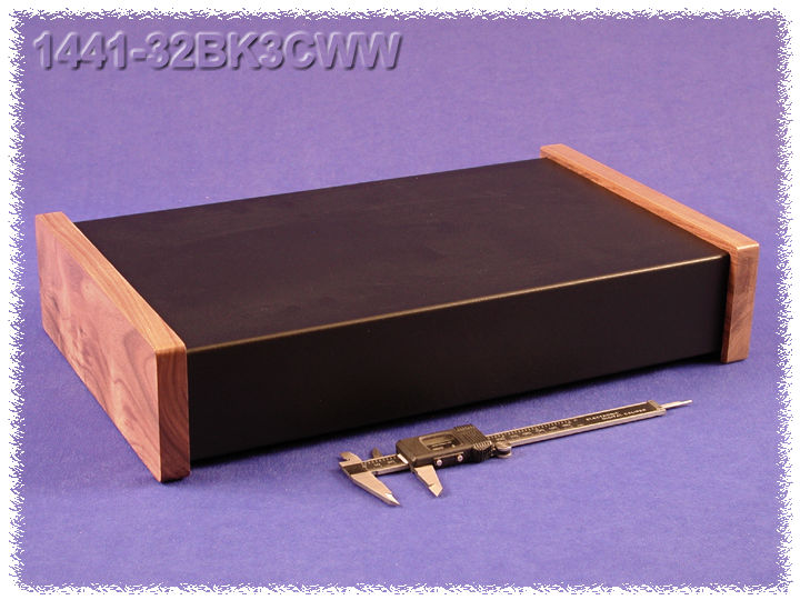 1441-32BK3CWW — chassis - steel; satin black with wood sides