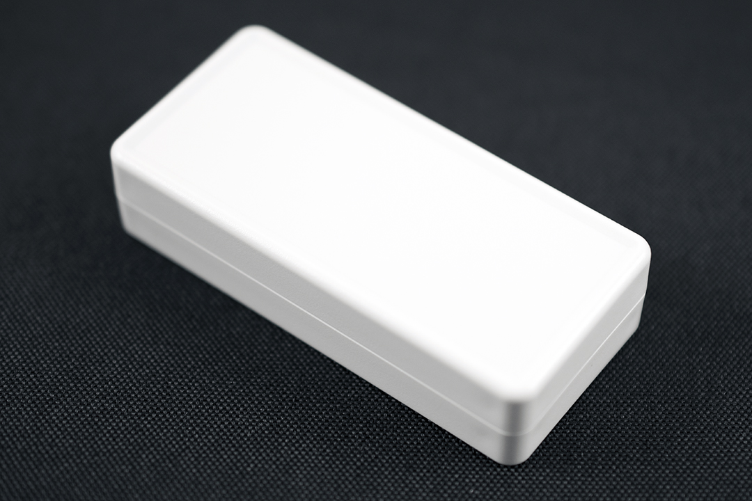 1551CGY light grey ABS subminiature enclosure, 65 x 30 x 15.5 mm