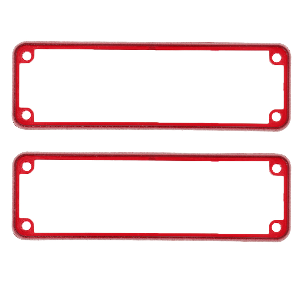 1455LBTRD — translucent red plastic open bezels for 1455L enclosures - 2/pack