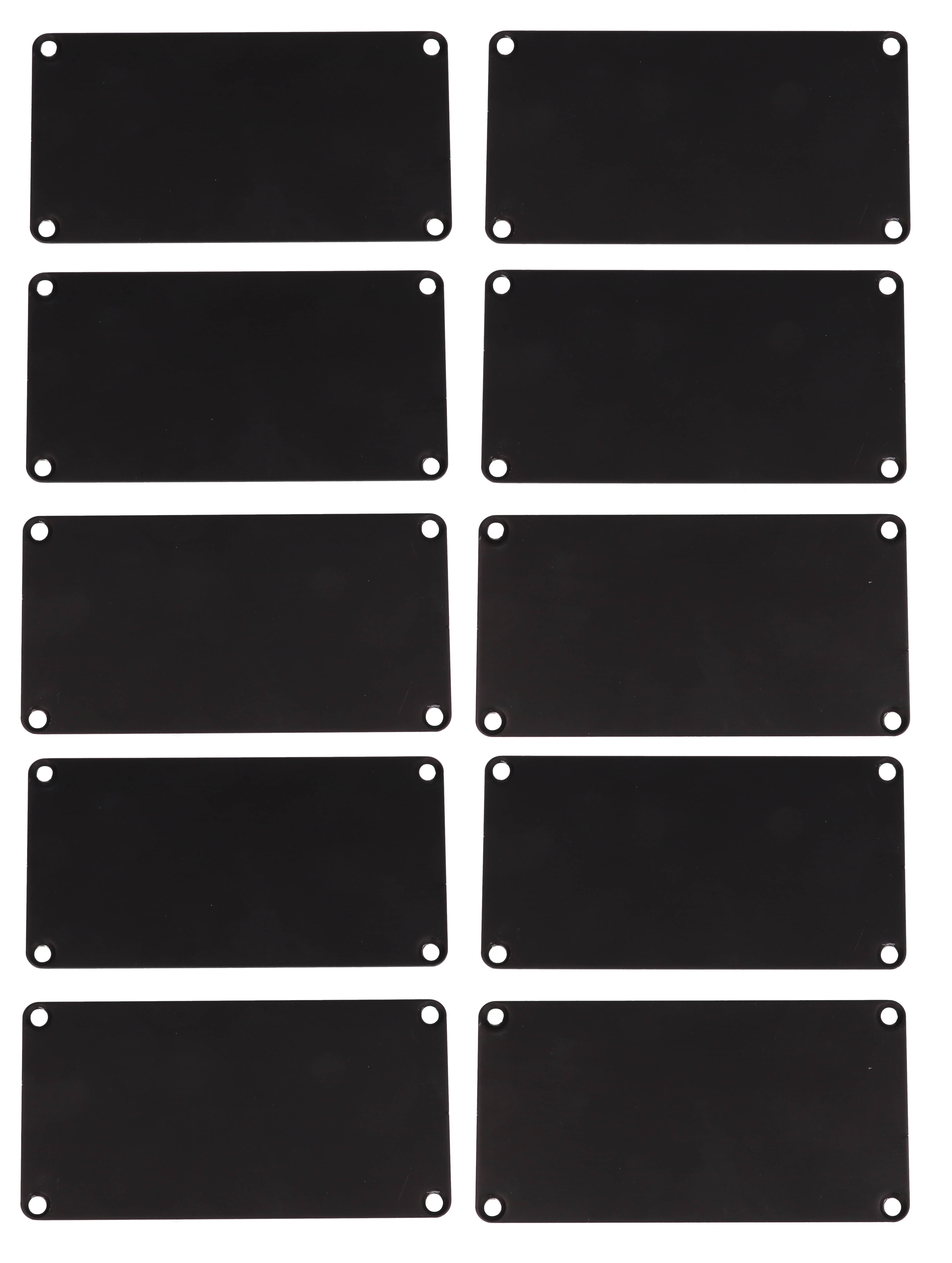 1455NALBK-10 — black aluminum end panels for 1455N enclosures- 10/pack