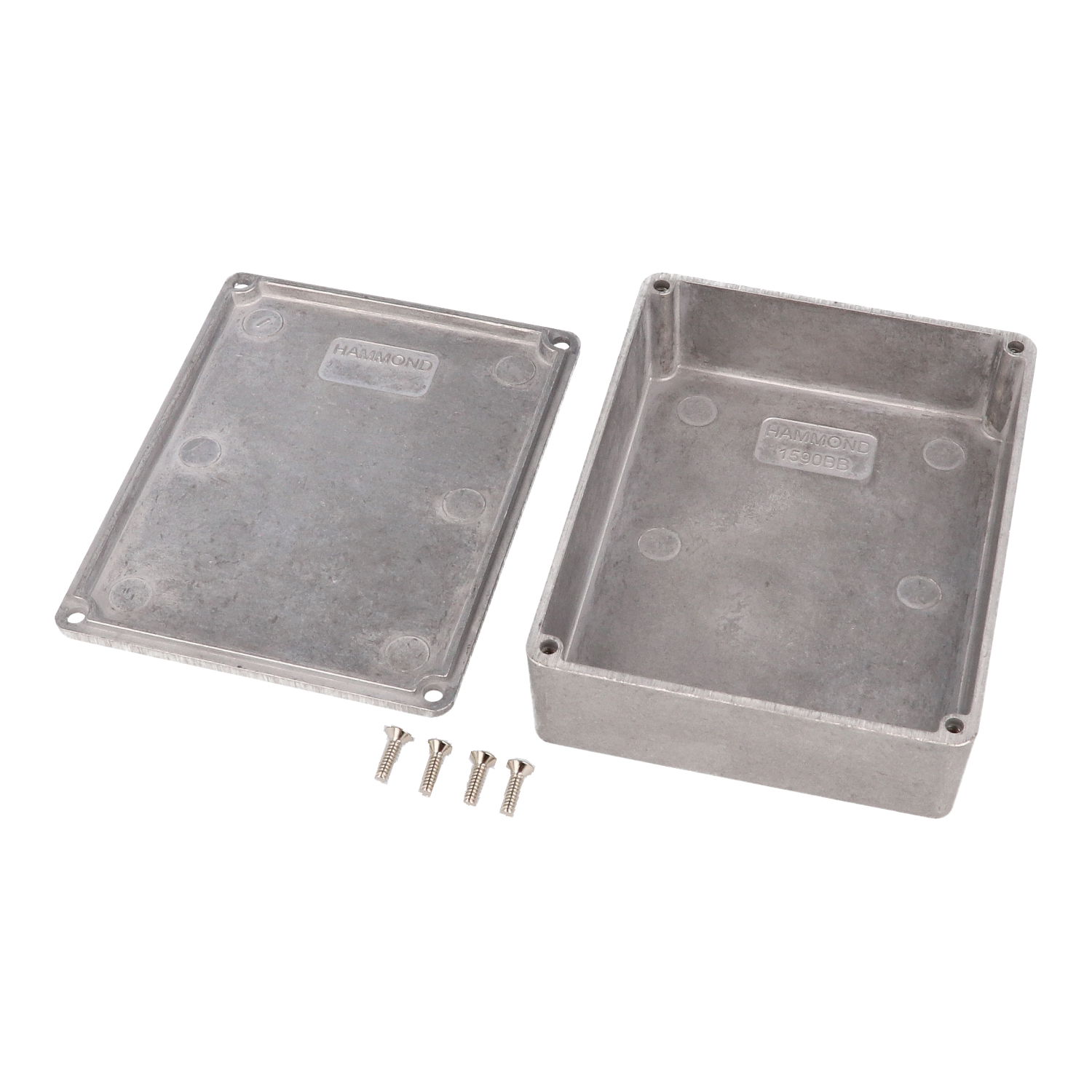 1590BB natural diecast aluminum enclosure, 120 x 94 x 34 mm