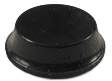 1421T2 black flat round self-adhesive rubber feet, package of 24