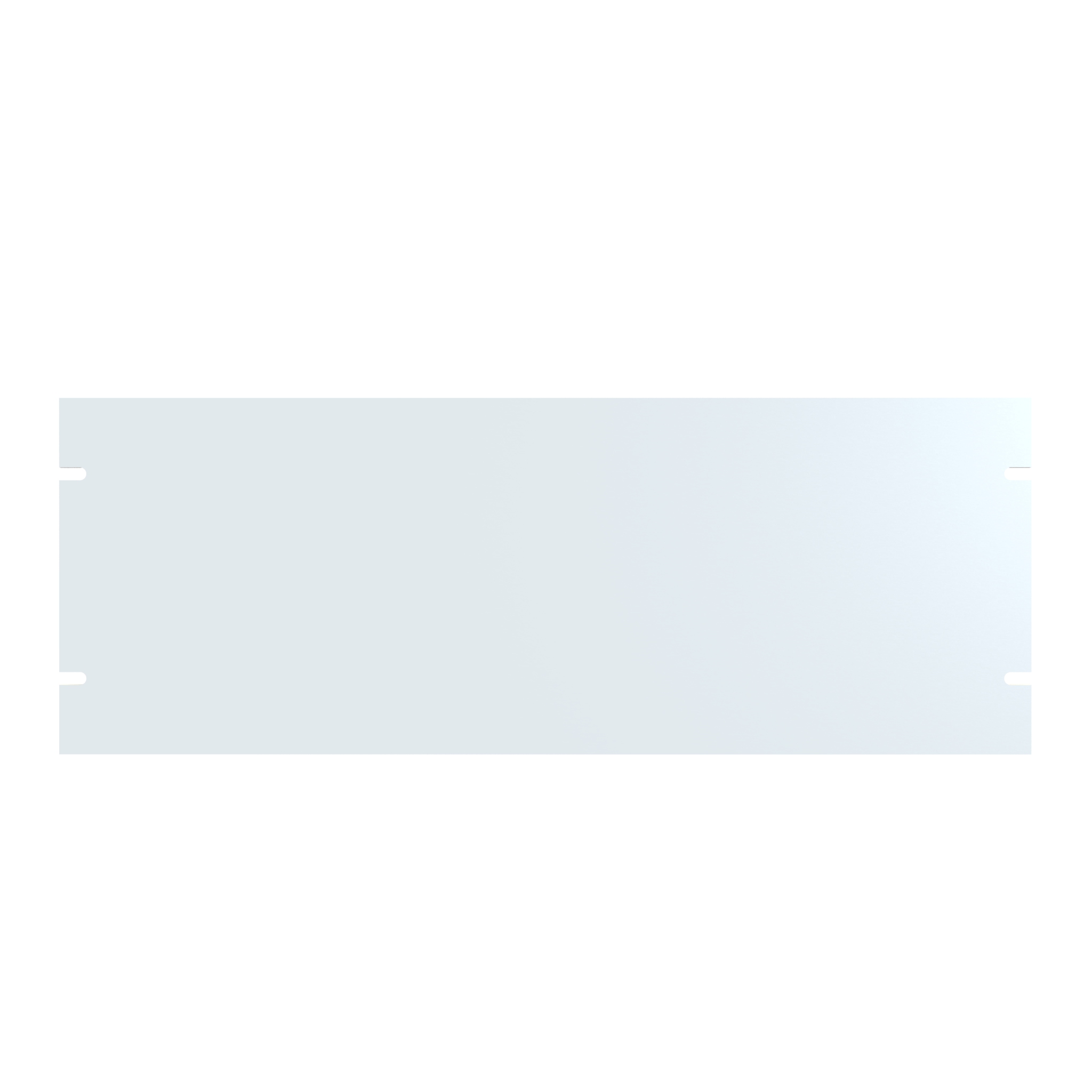 Hammond PBPA19007WH 4U matte white aluminum rack blanking panel for 19 in EIA racks